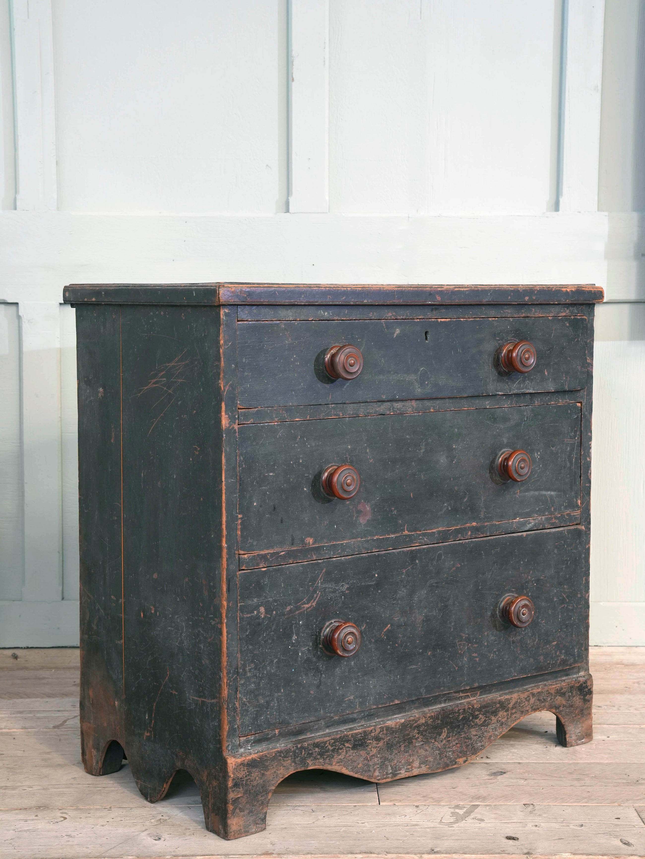 A 19th Century Painted Pine Chest of Drawers