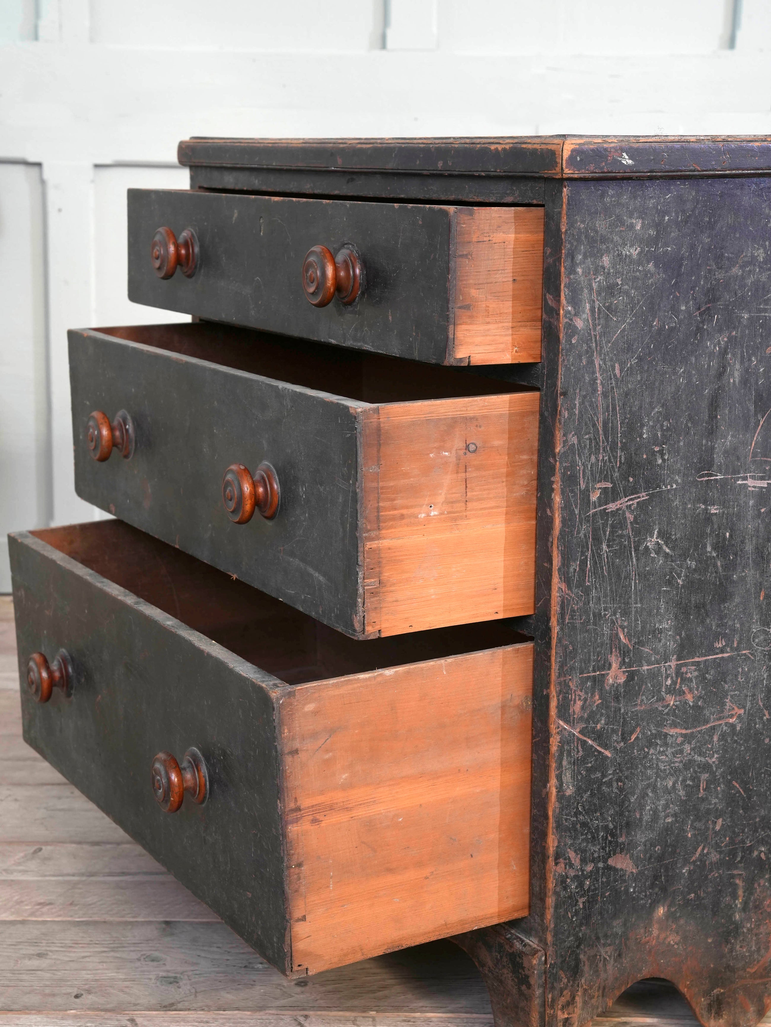 A 19th Century Painted Pine Chest of Drawers