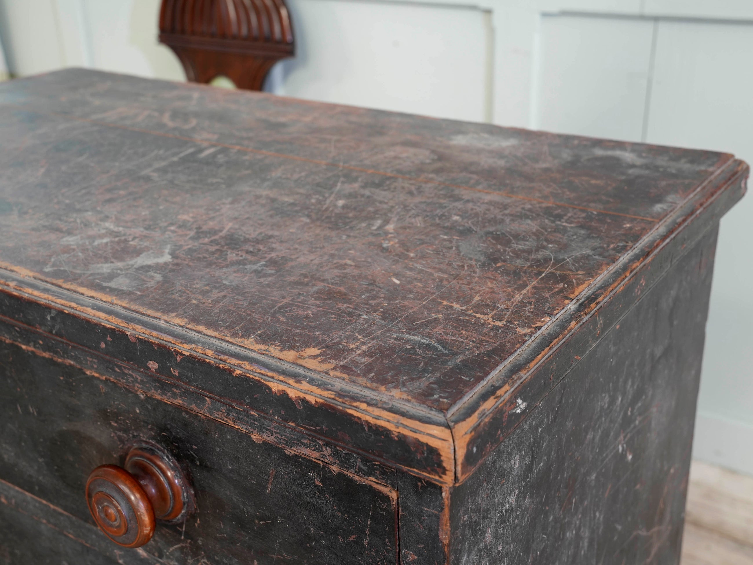 A 19th Century Painted Pine Chest of Drawers