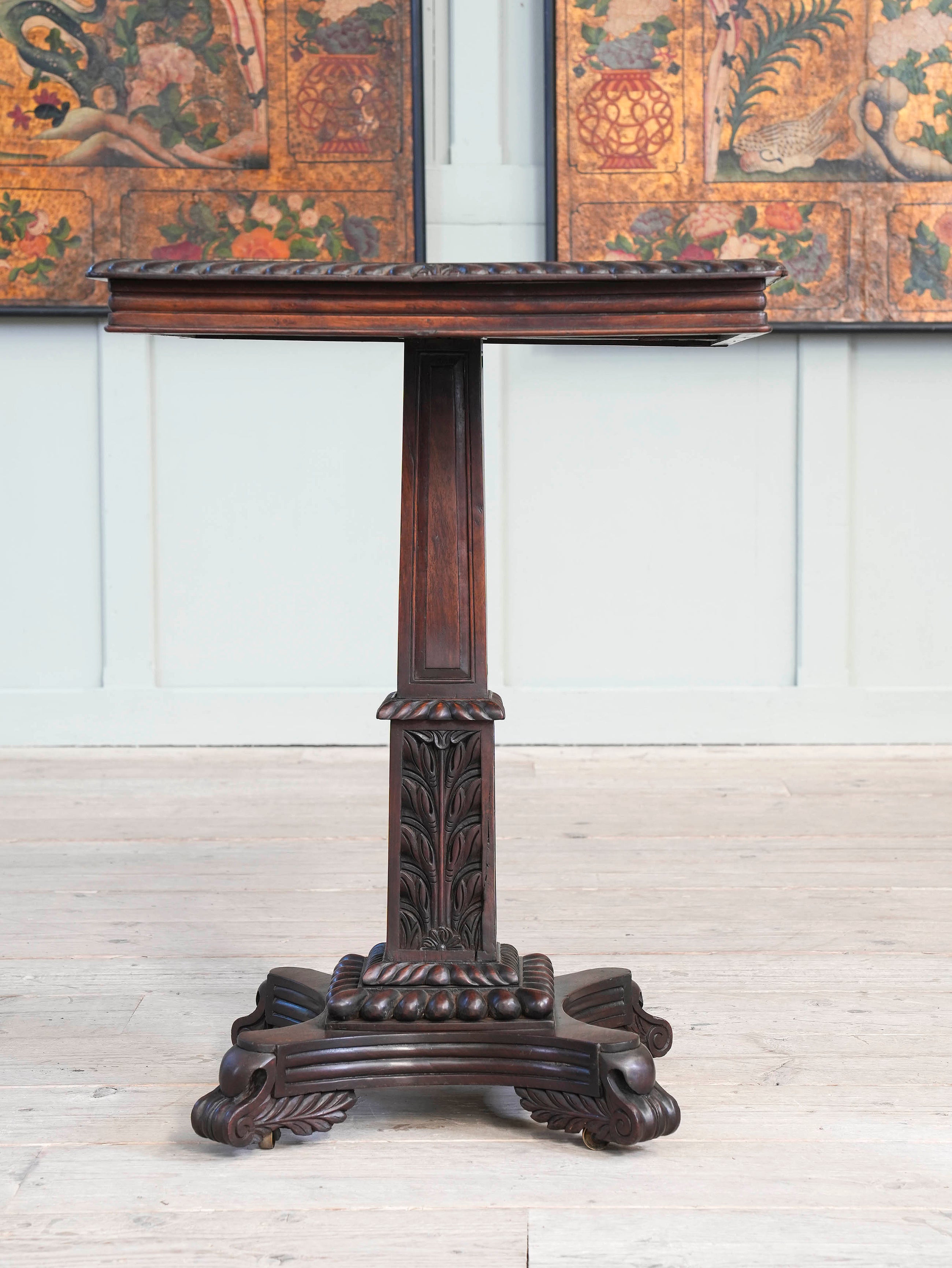A George IV Anglo Asian Tilt Top Table