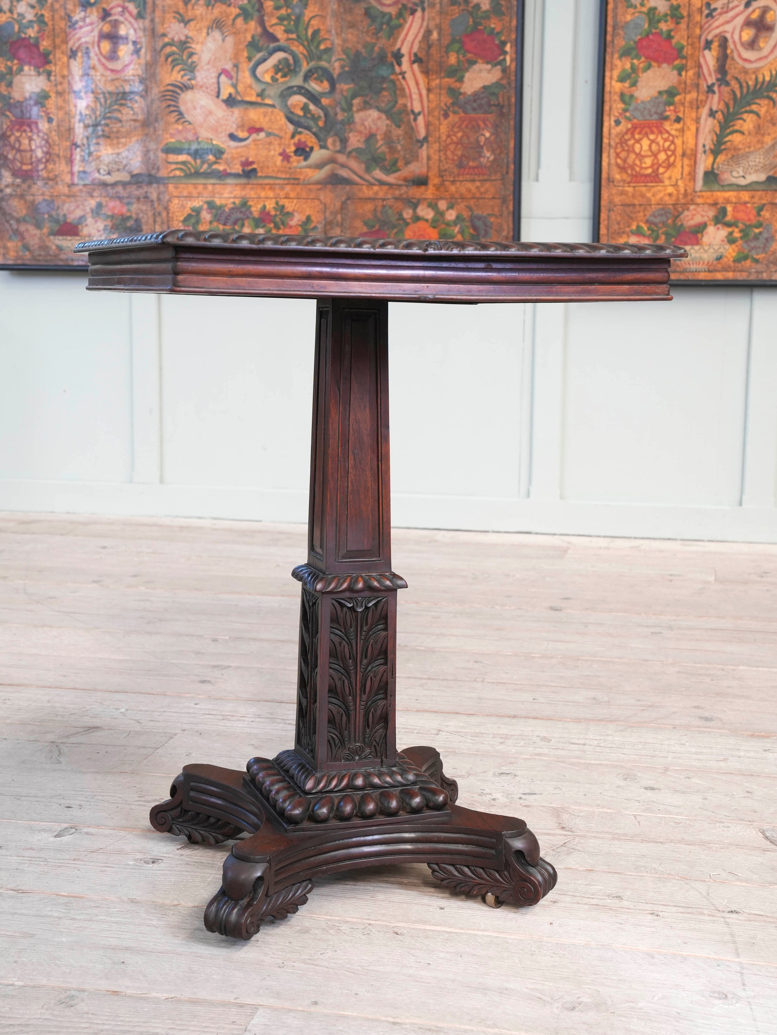 A George IV Anglo Asian Tilt Top Table