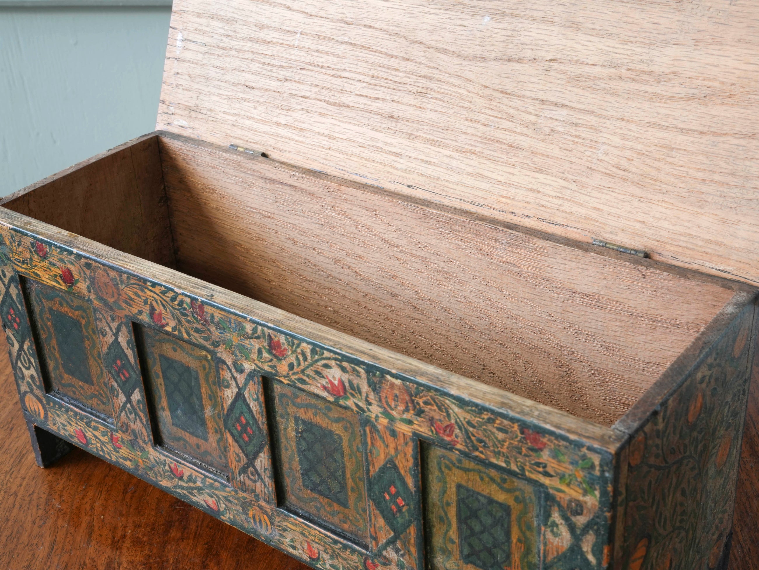 Arts & Crafts Painted Box