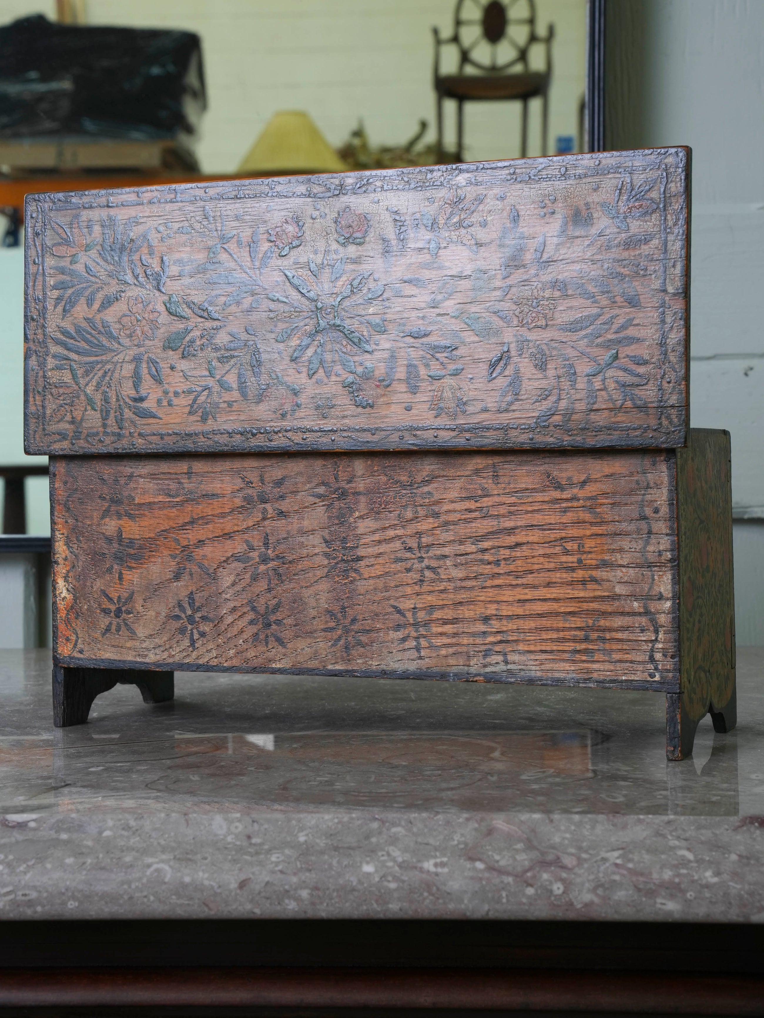 Arts & Crafts Painted Box