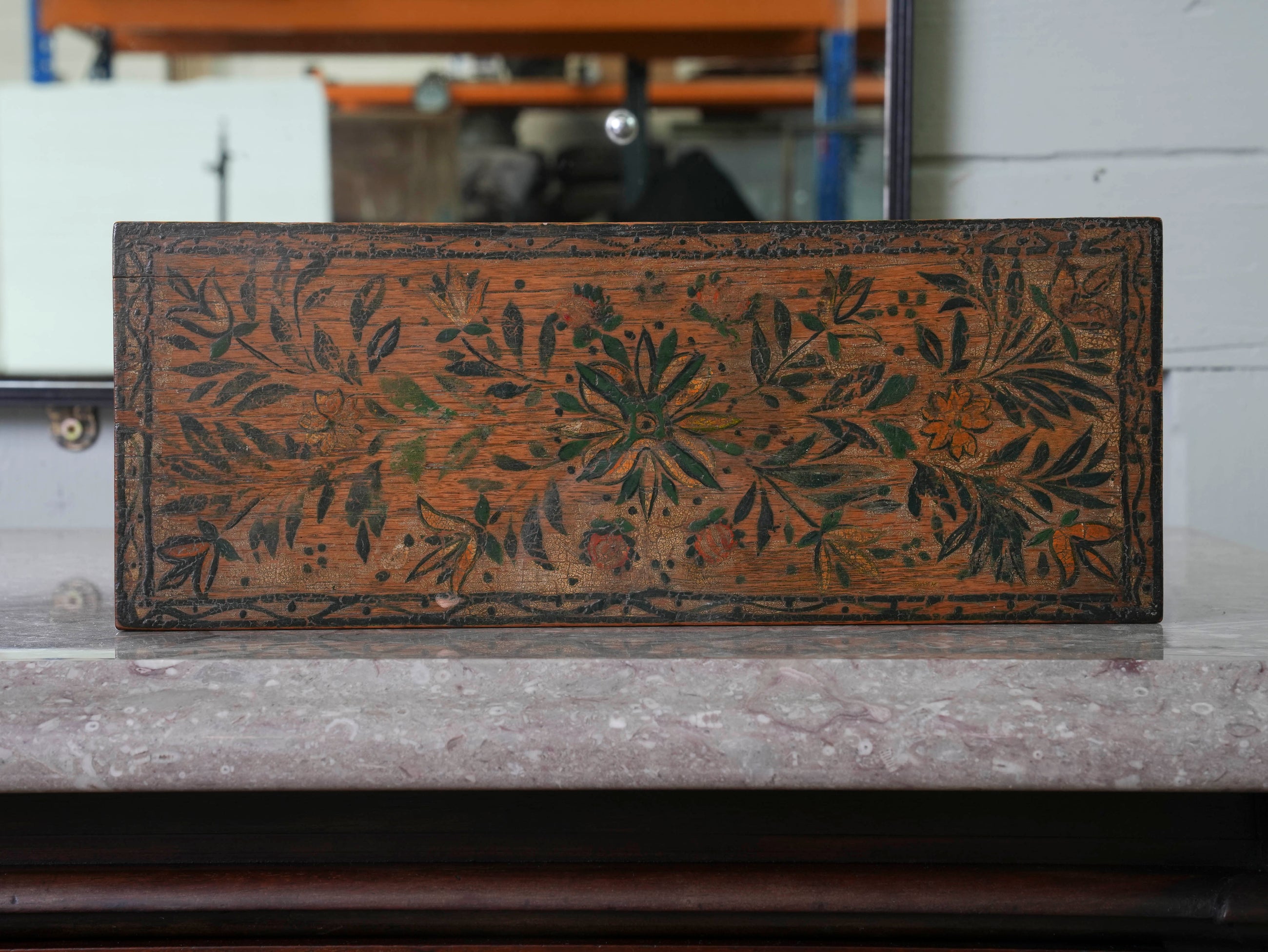 Arts & Crafts Painted Box