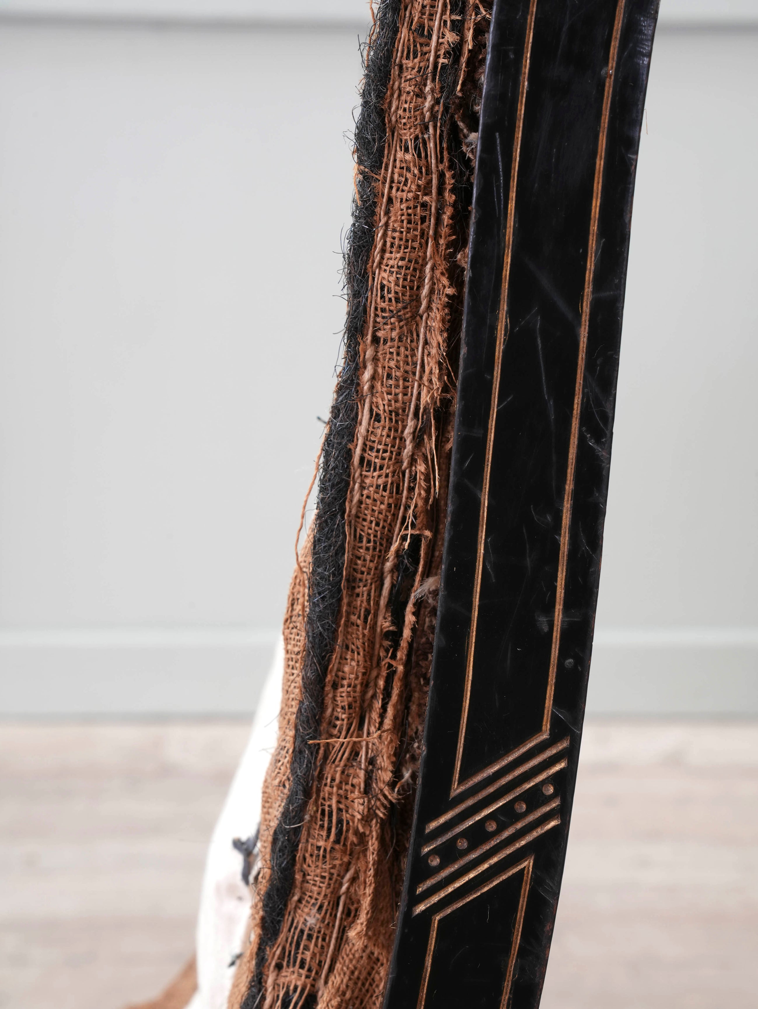 An Ebonised Aesthetic Movement Upholstered Chair
