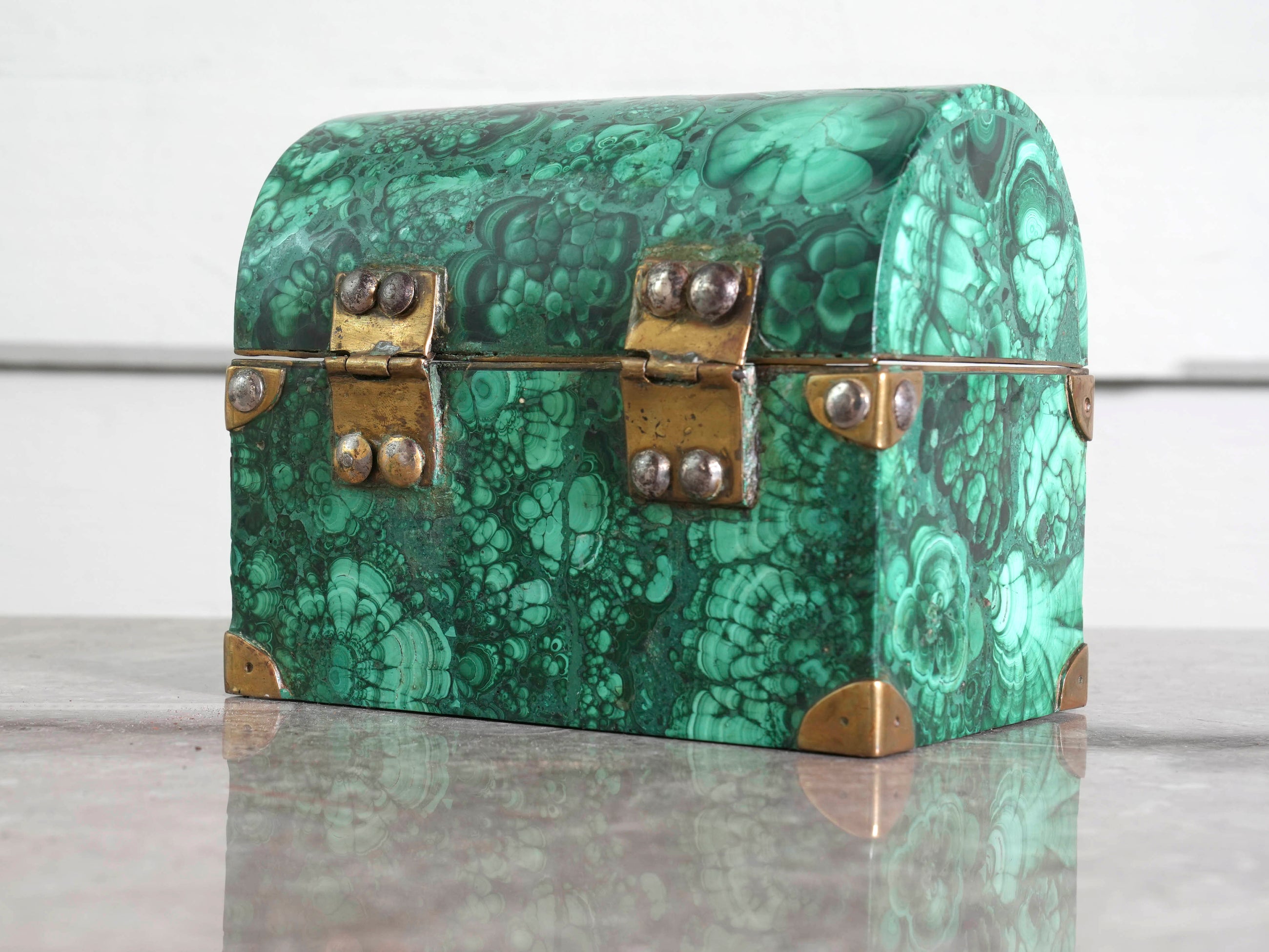 A Malachite Trinket Box