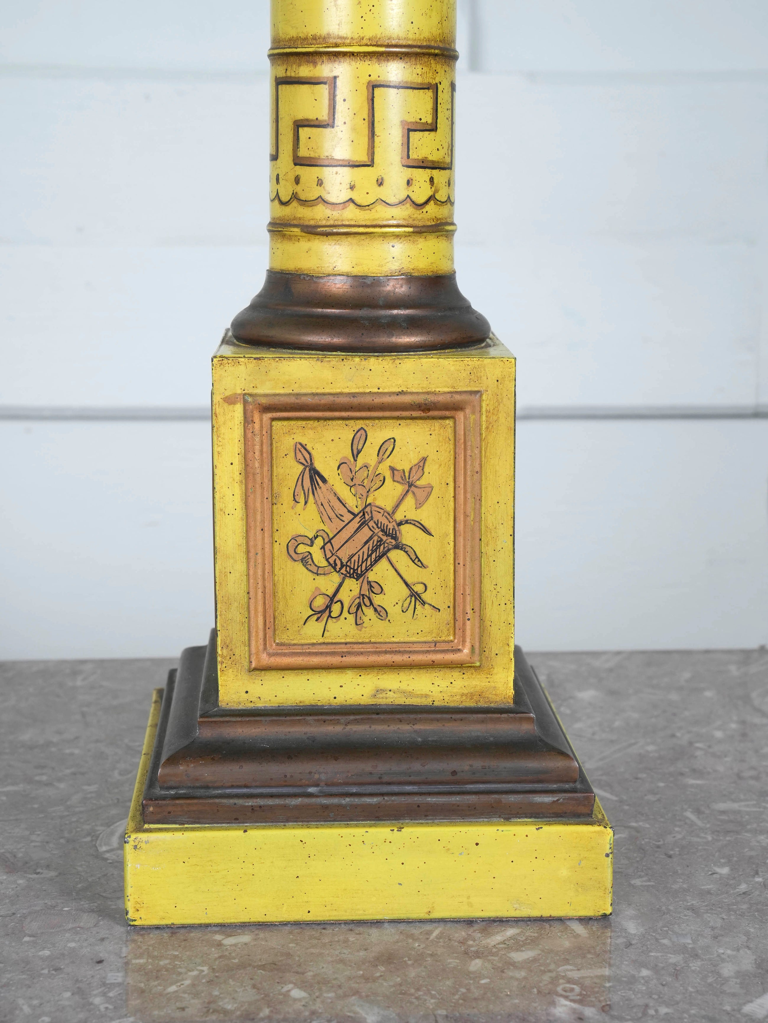 A Toleware Table Lamp