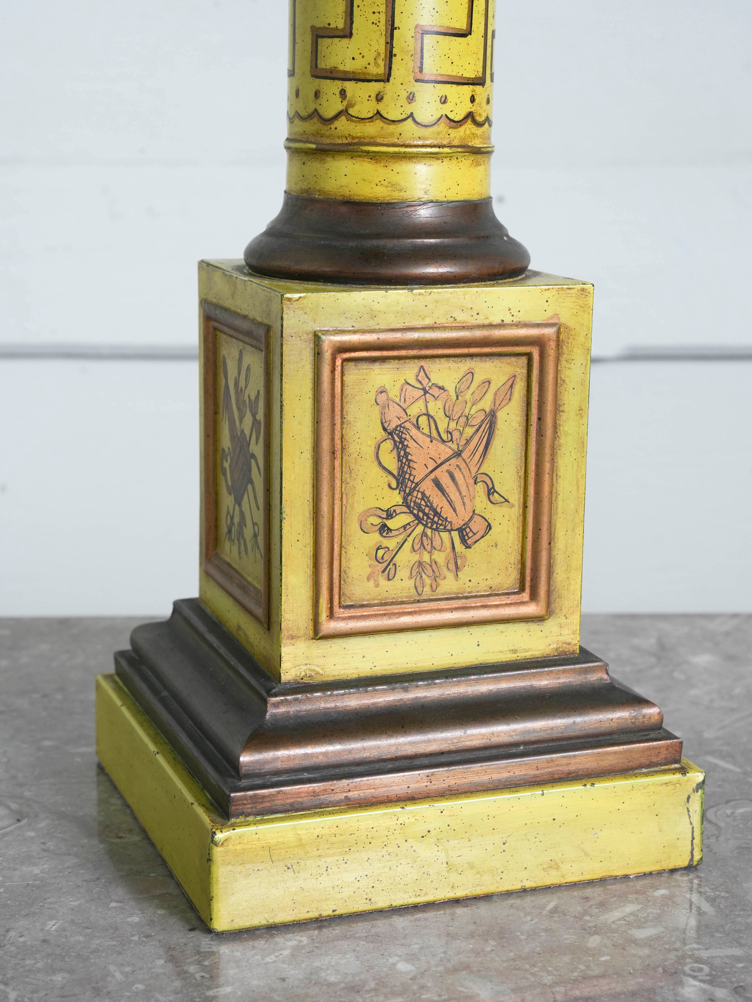 A Toleware Table Lamp