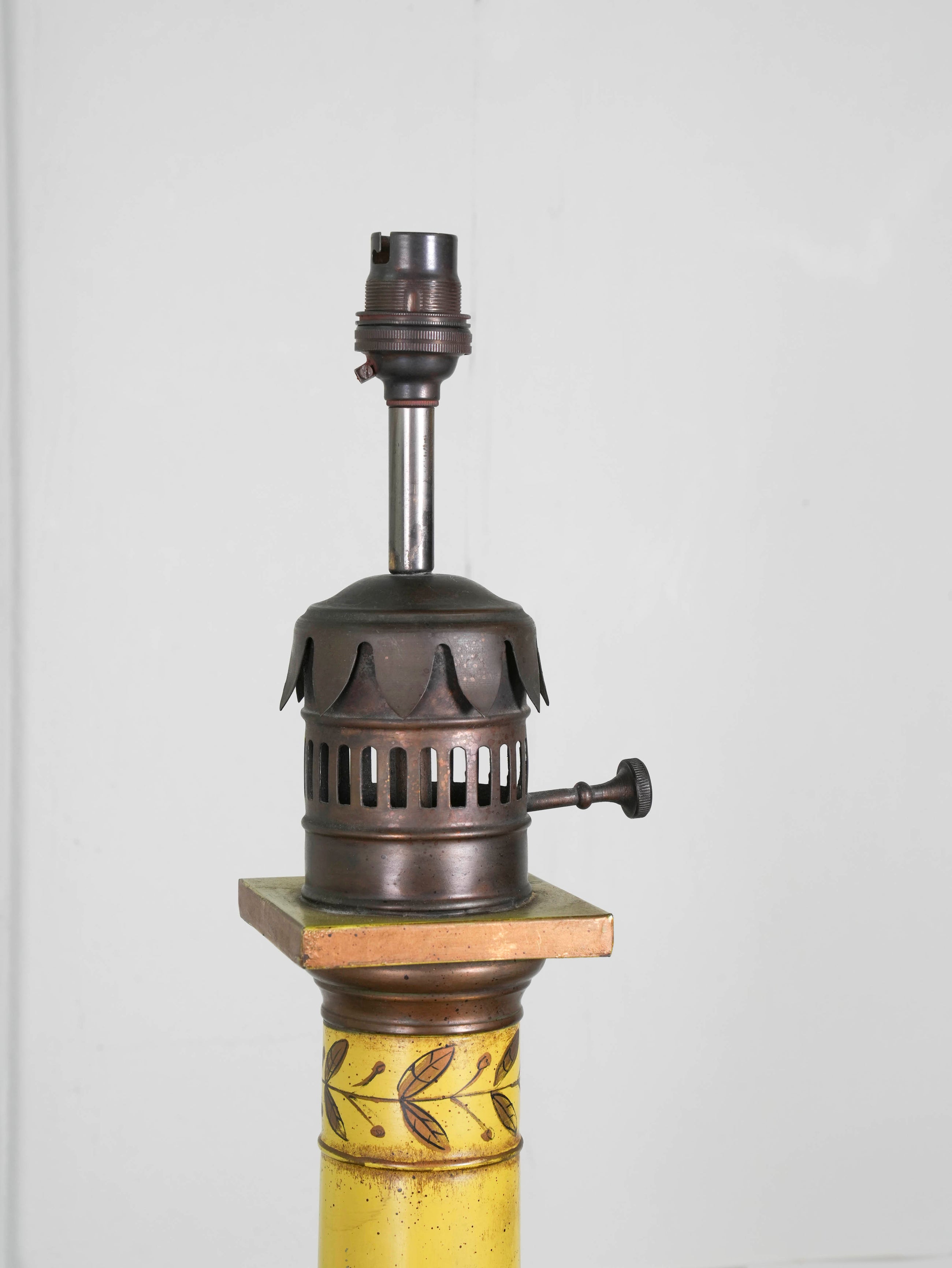 A Toleware Table Lamp