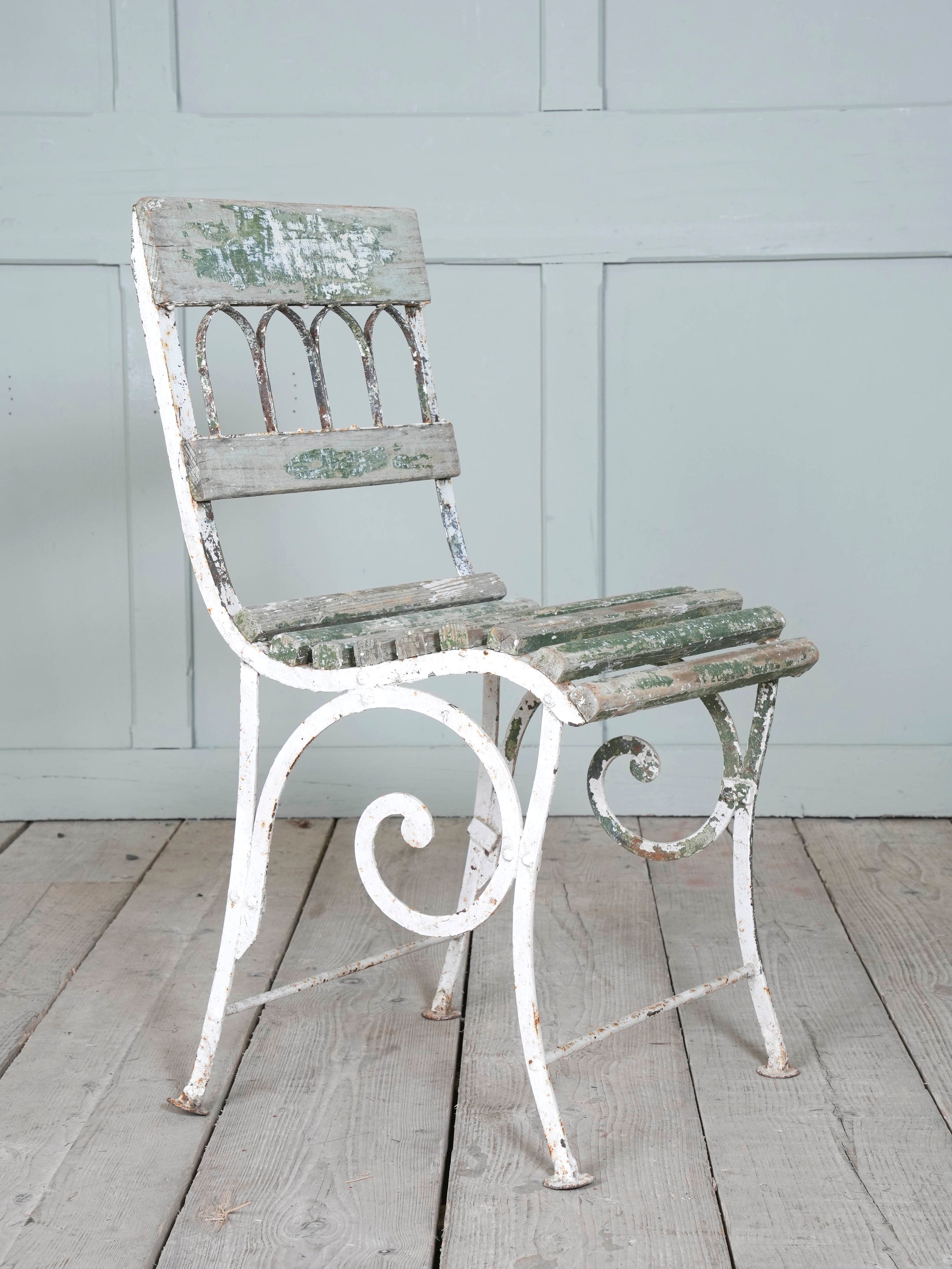 Two Wrought Iron Garden Chairs