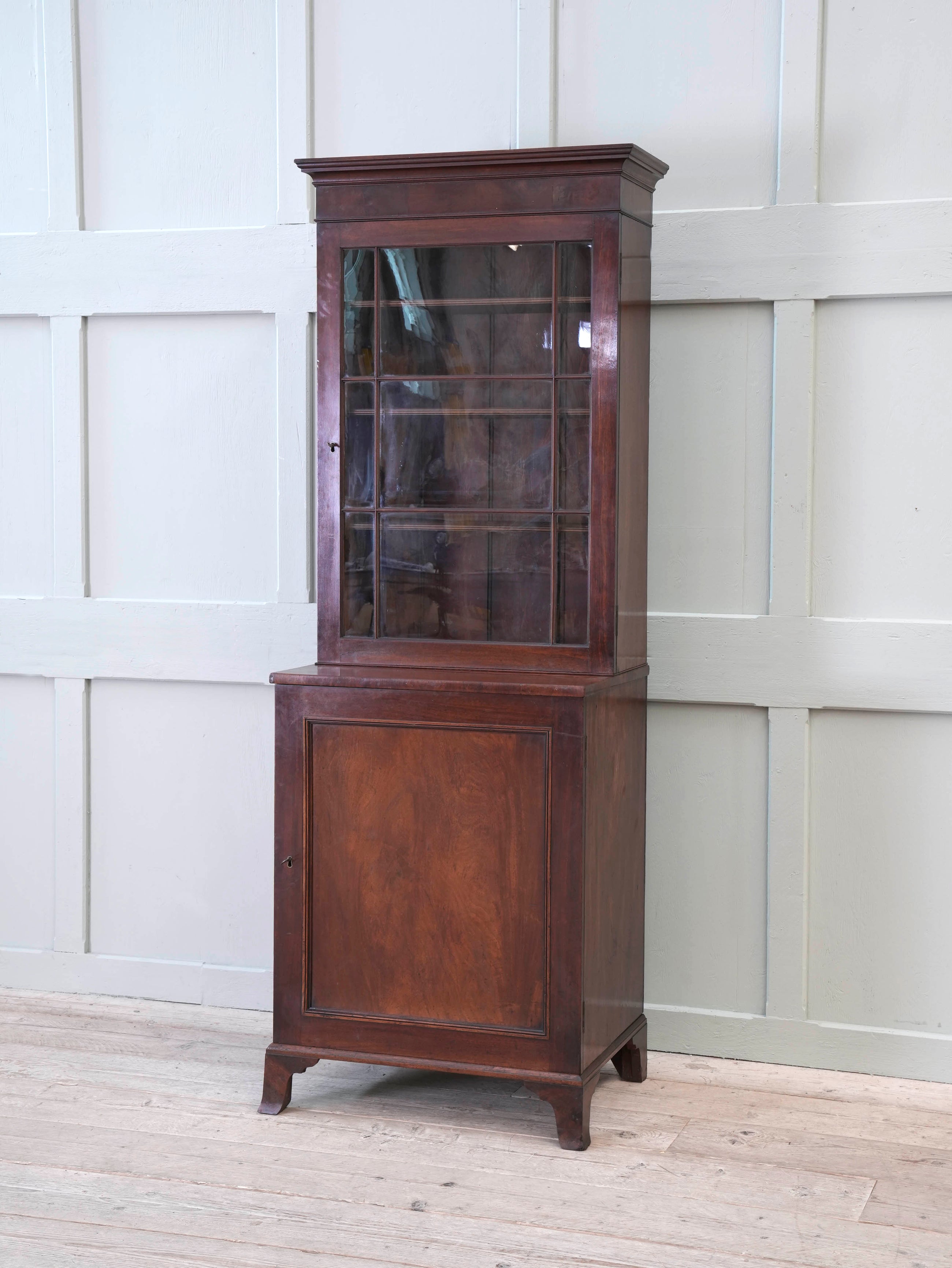A William IV Mahogany Bureau Bookcase
