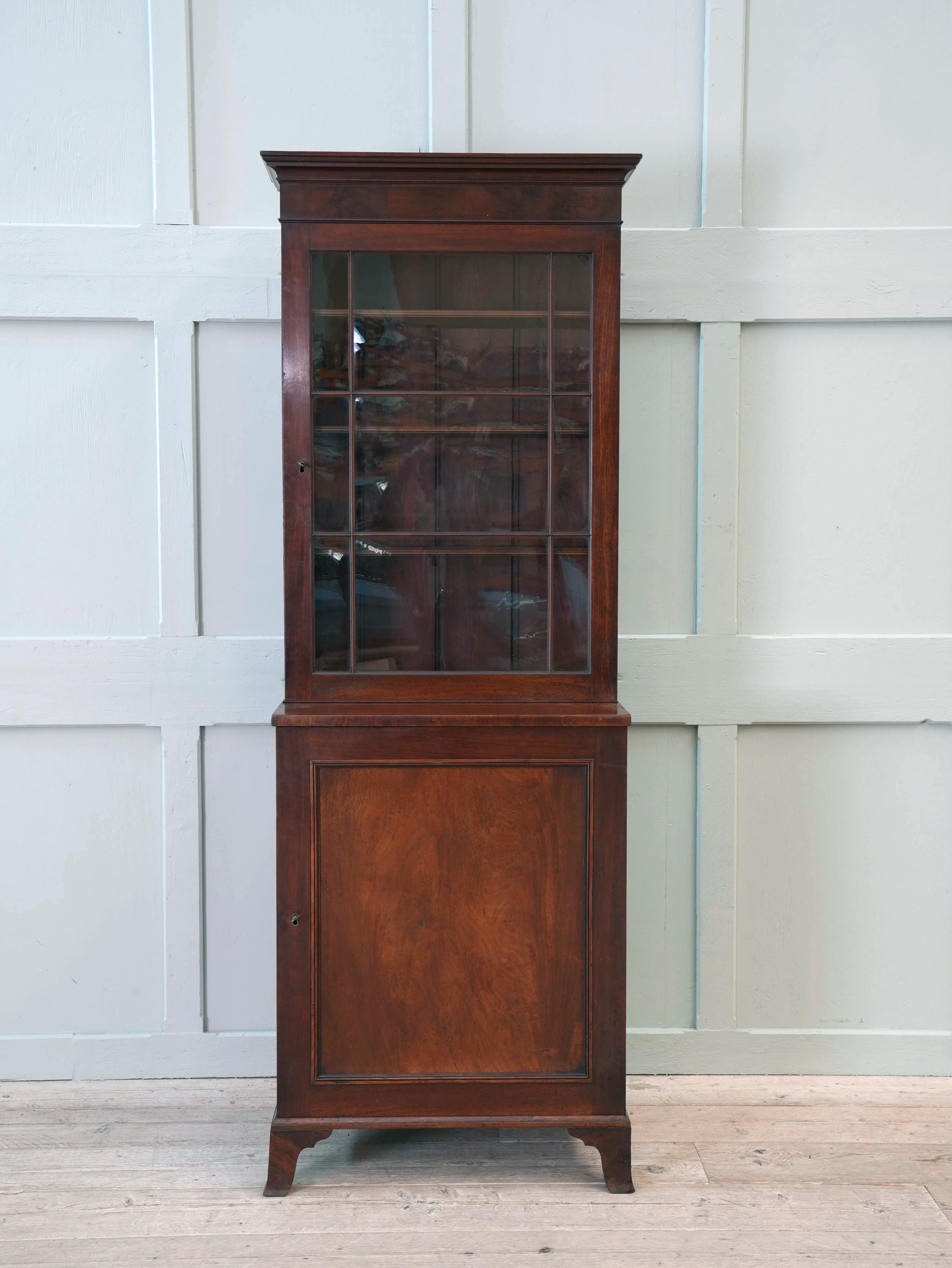 A William IV Mahogany Bureau Bookcase