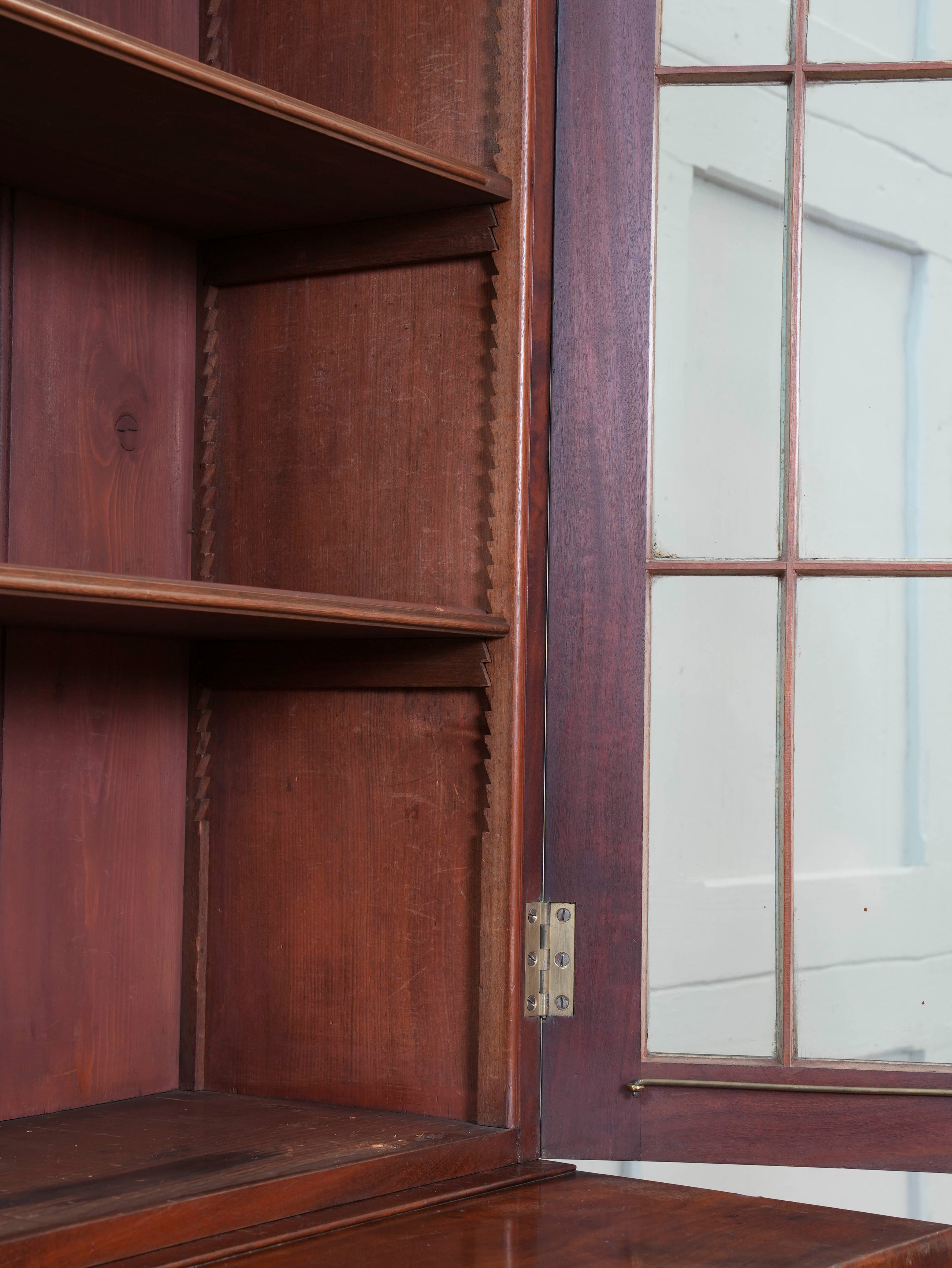 A William IV Mahogany Bureau Bookcase