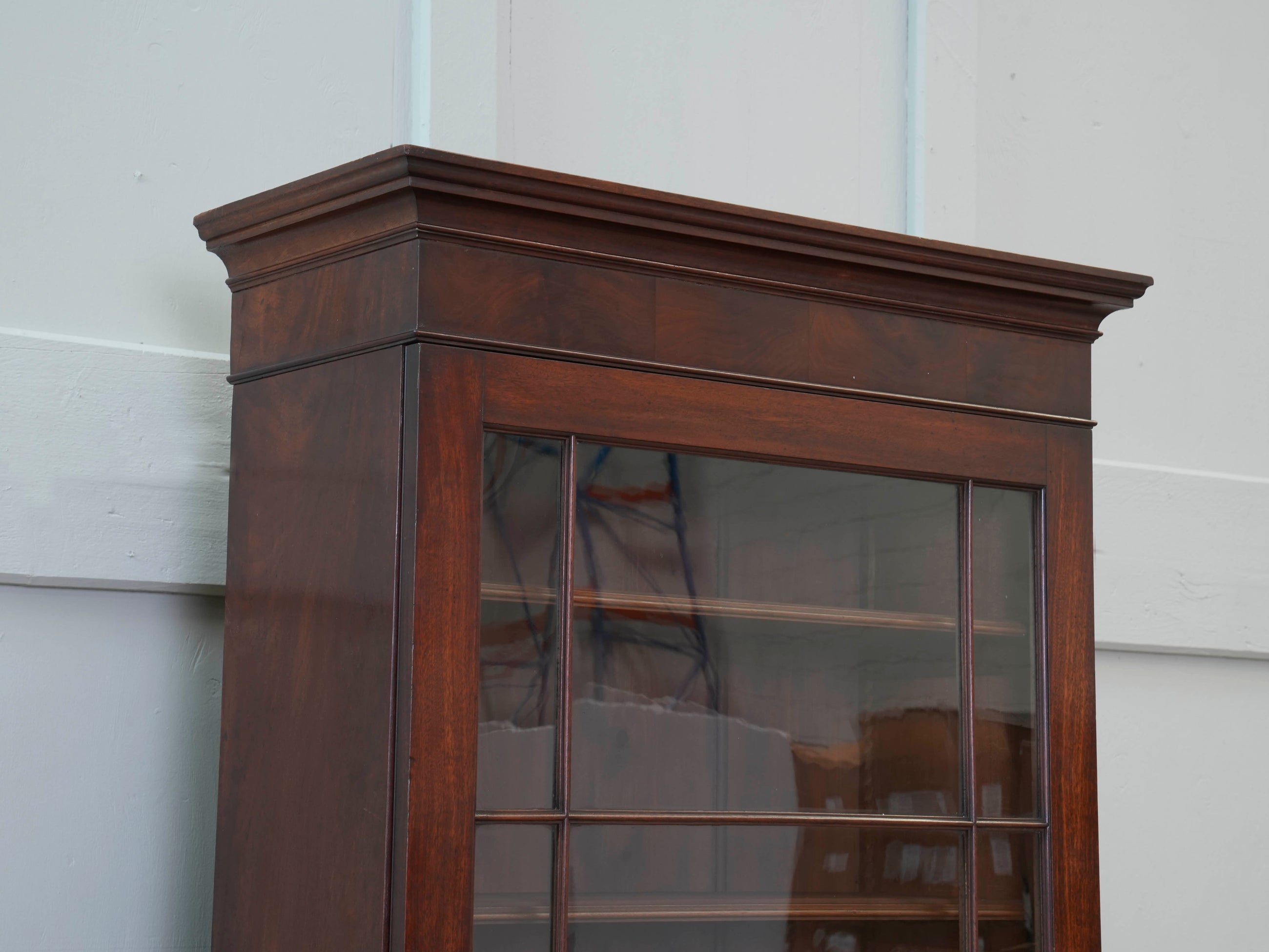 A William IV Mahogany Bureau Bookcase