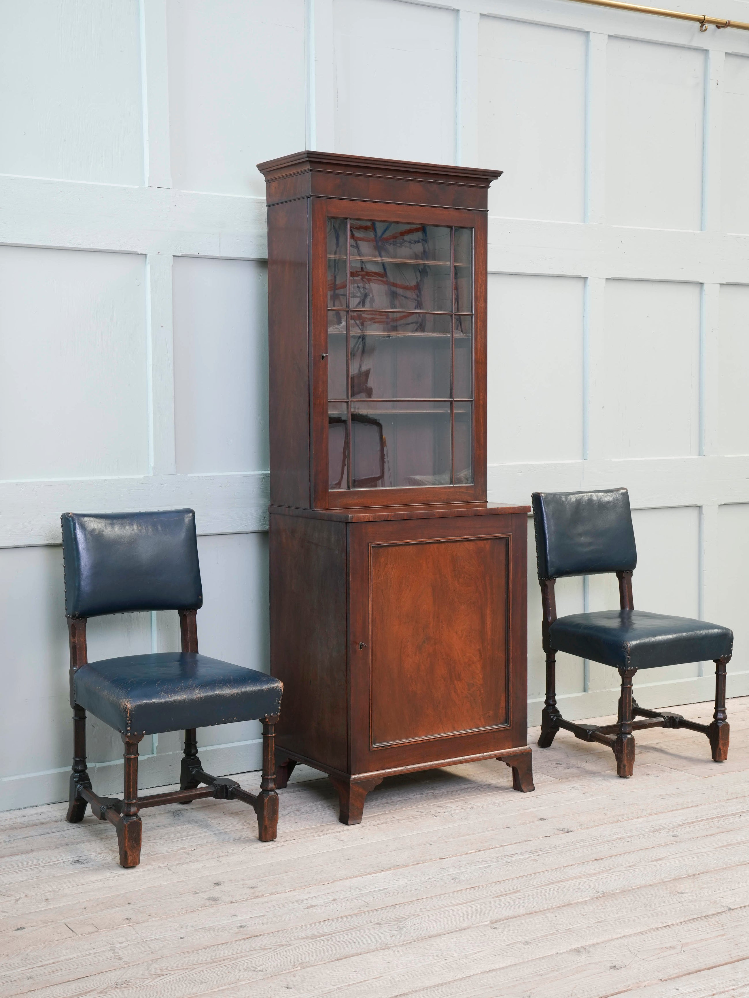 A William IV Mahogany Bureau Bookcase