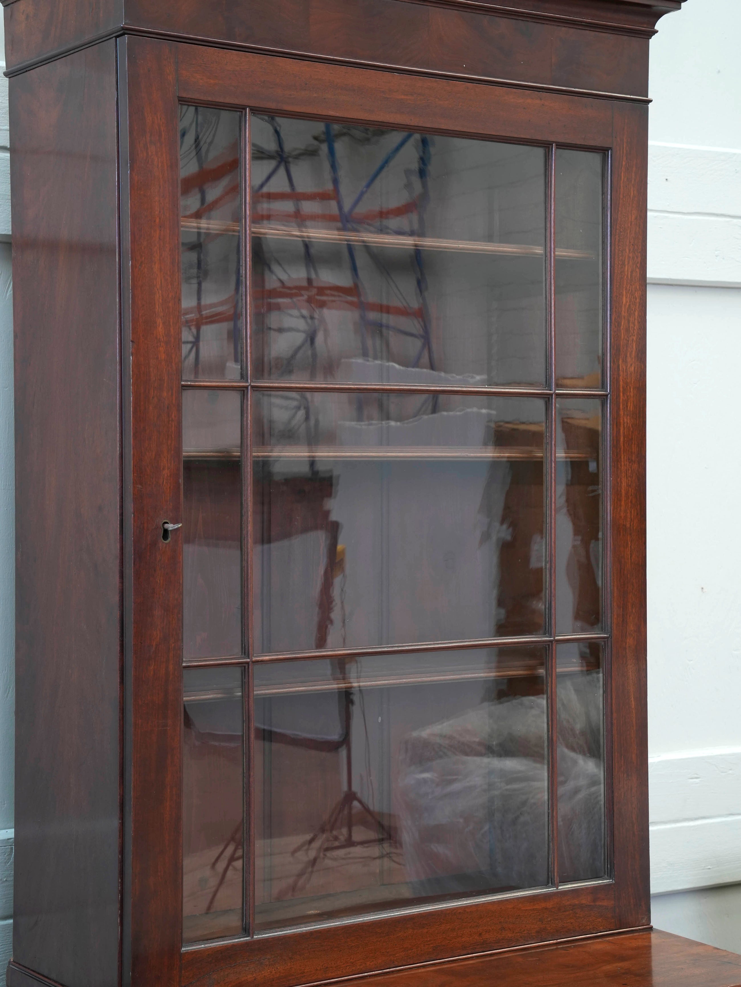 A William IV Mahogany Bureau Bookcase