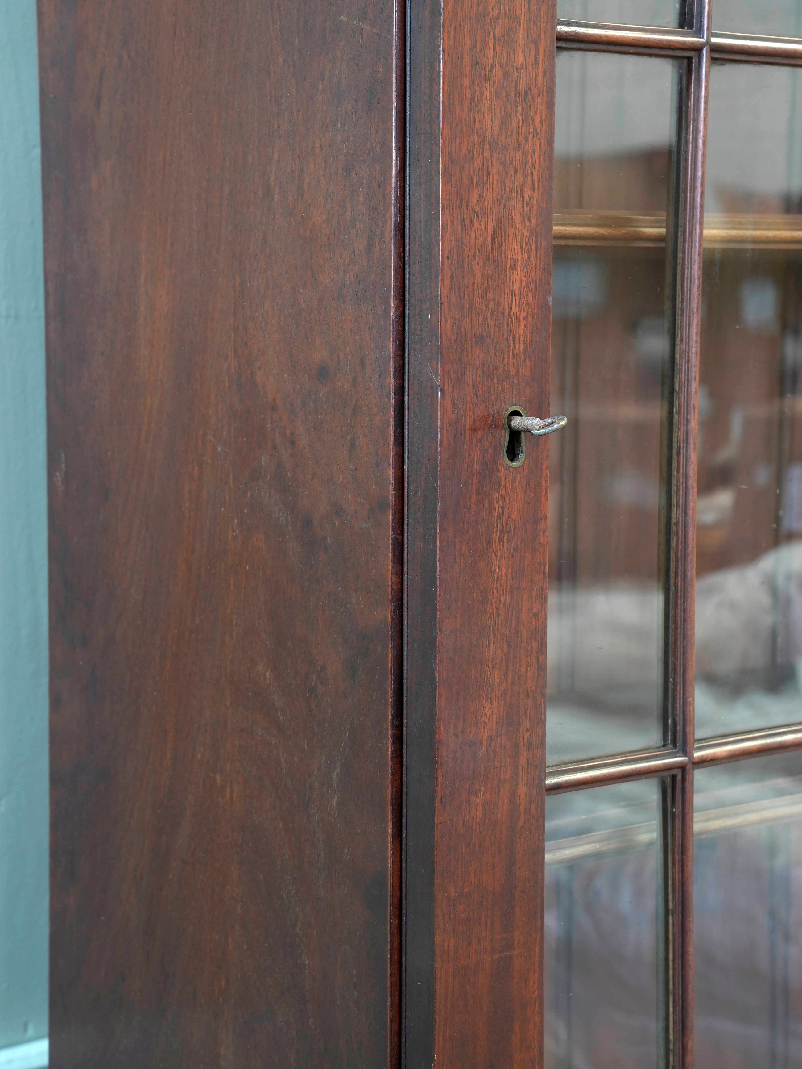 A William IV Mahogany Bureau Bookcase