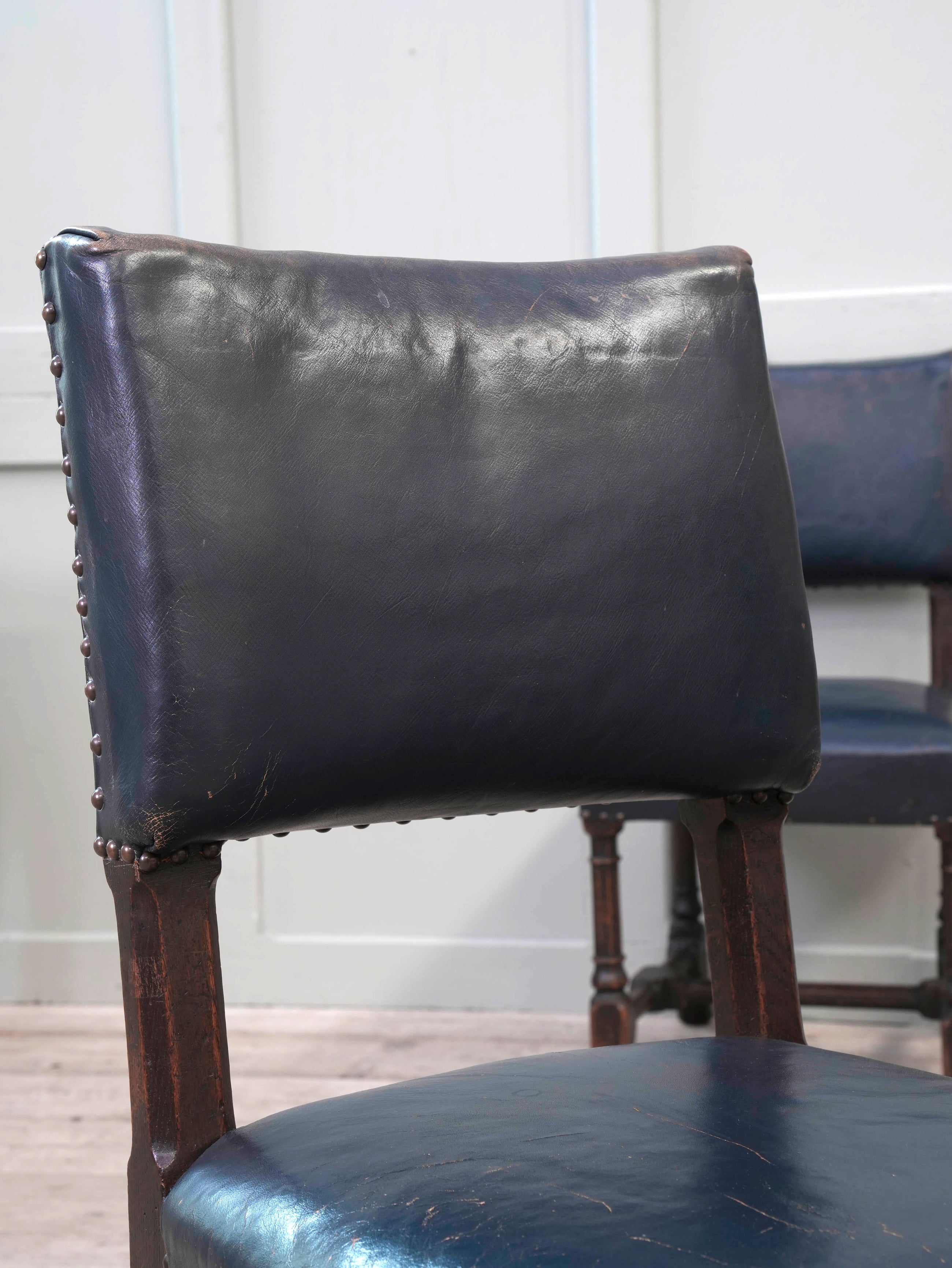 Four Pugin Portcullis Chairs