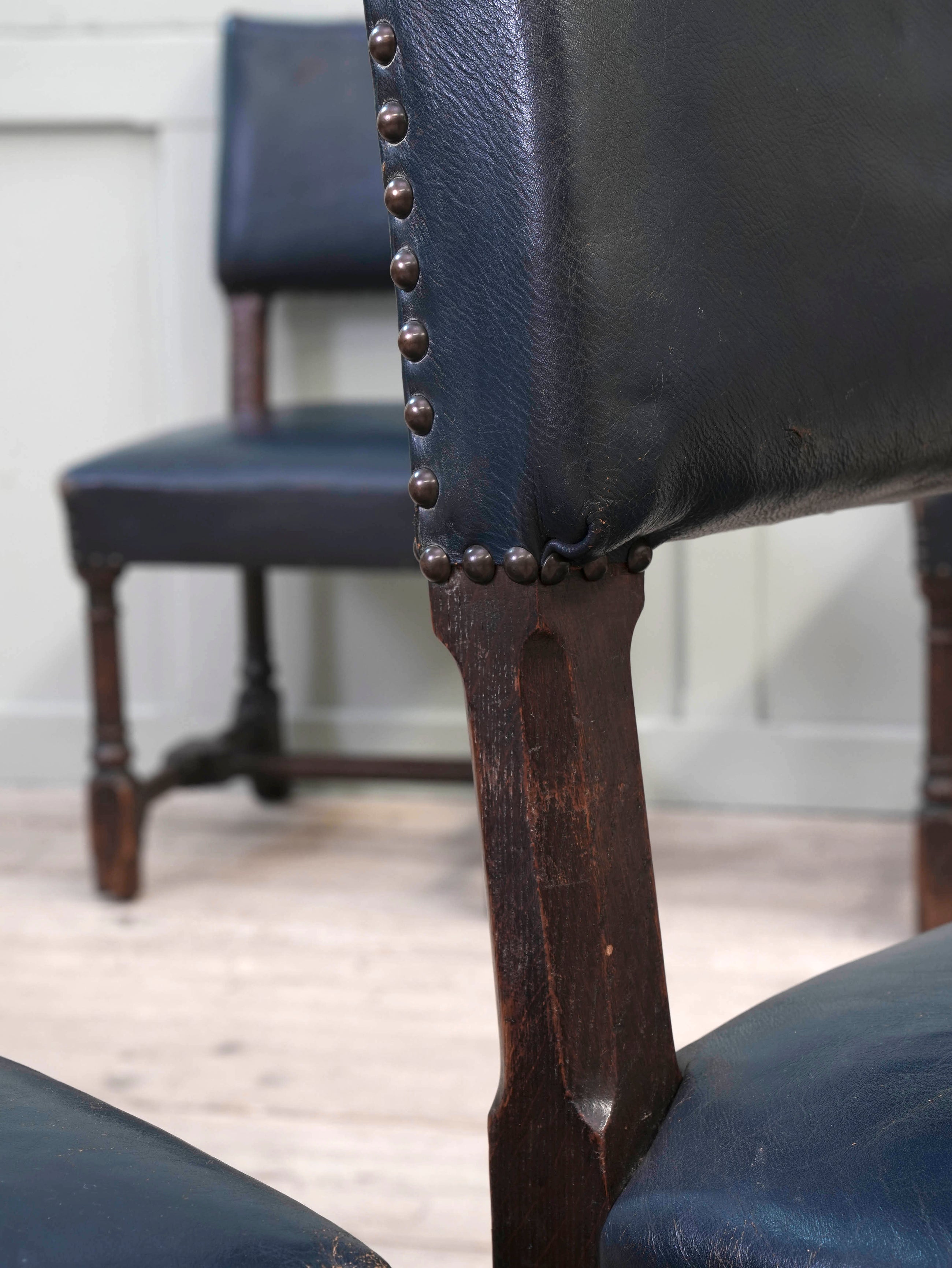 Four Pugin Portcullis Chairs