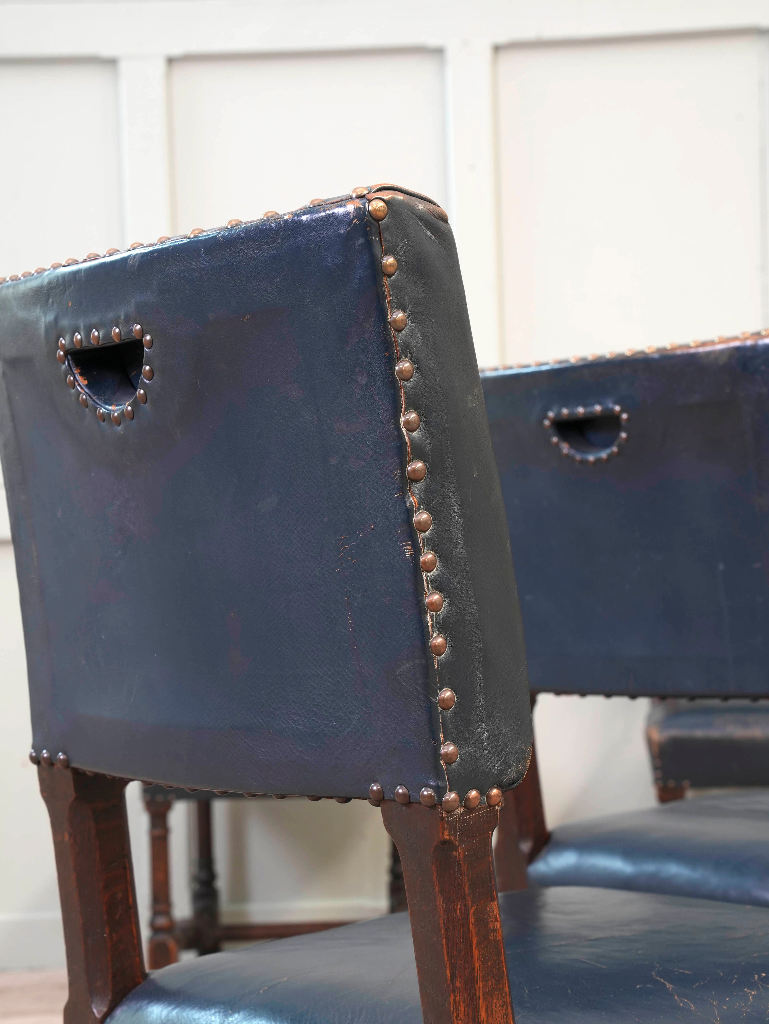 Four Pugin Portcullis Chairs
