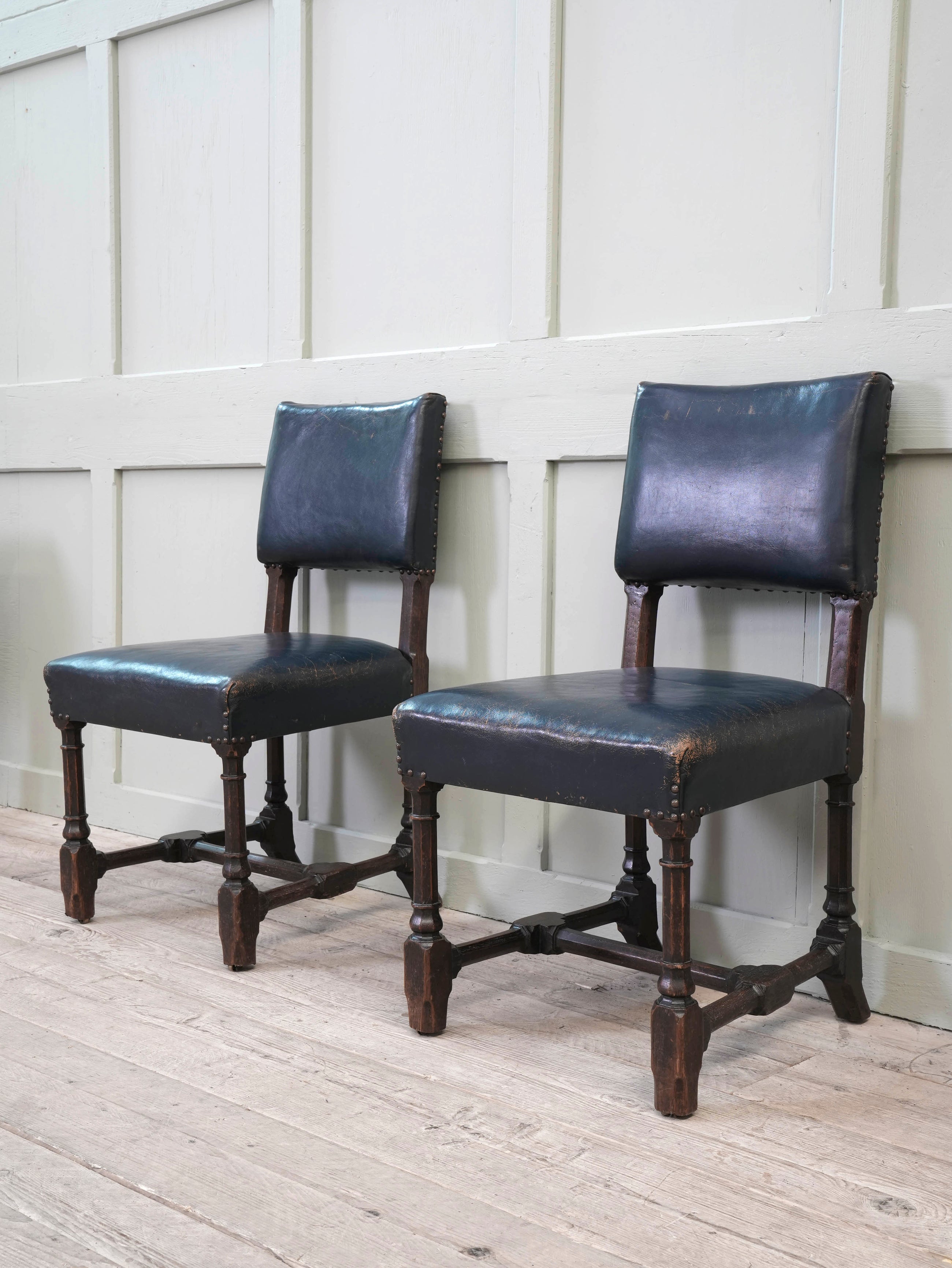 Four Pugin Portcullis Chairs