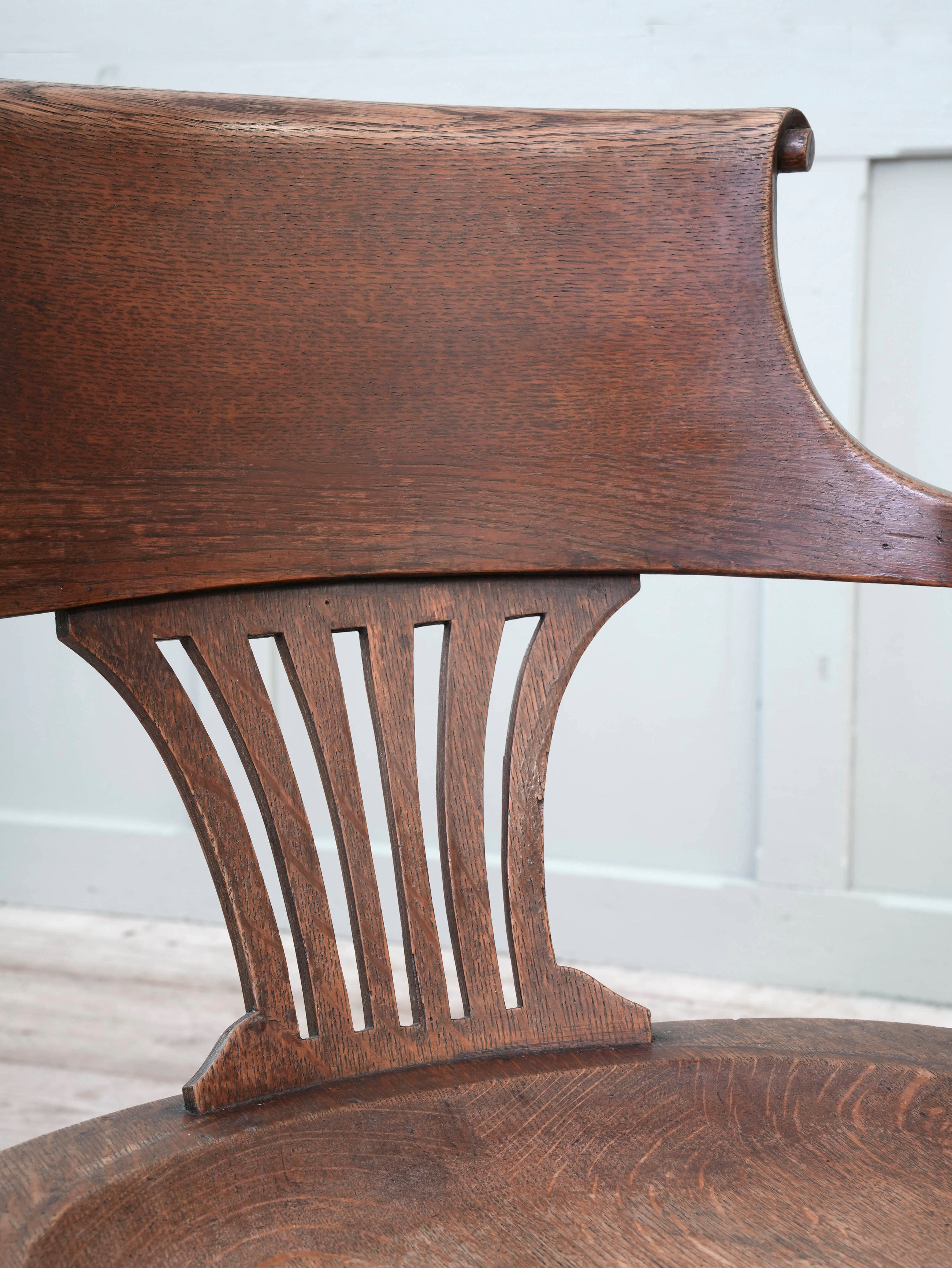 A Pair of 1920s Oak Desk Chairs