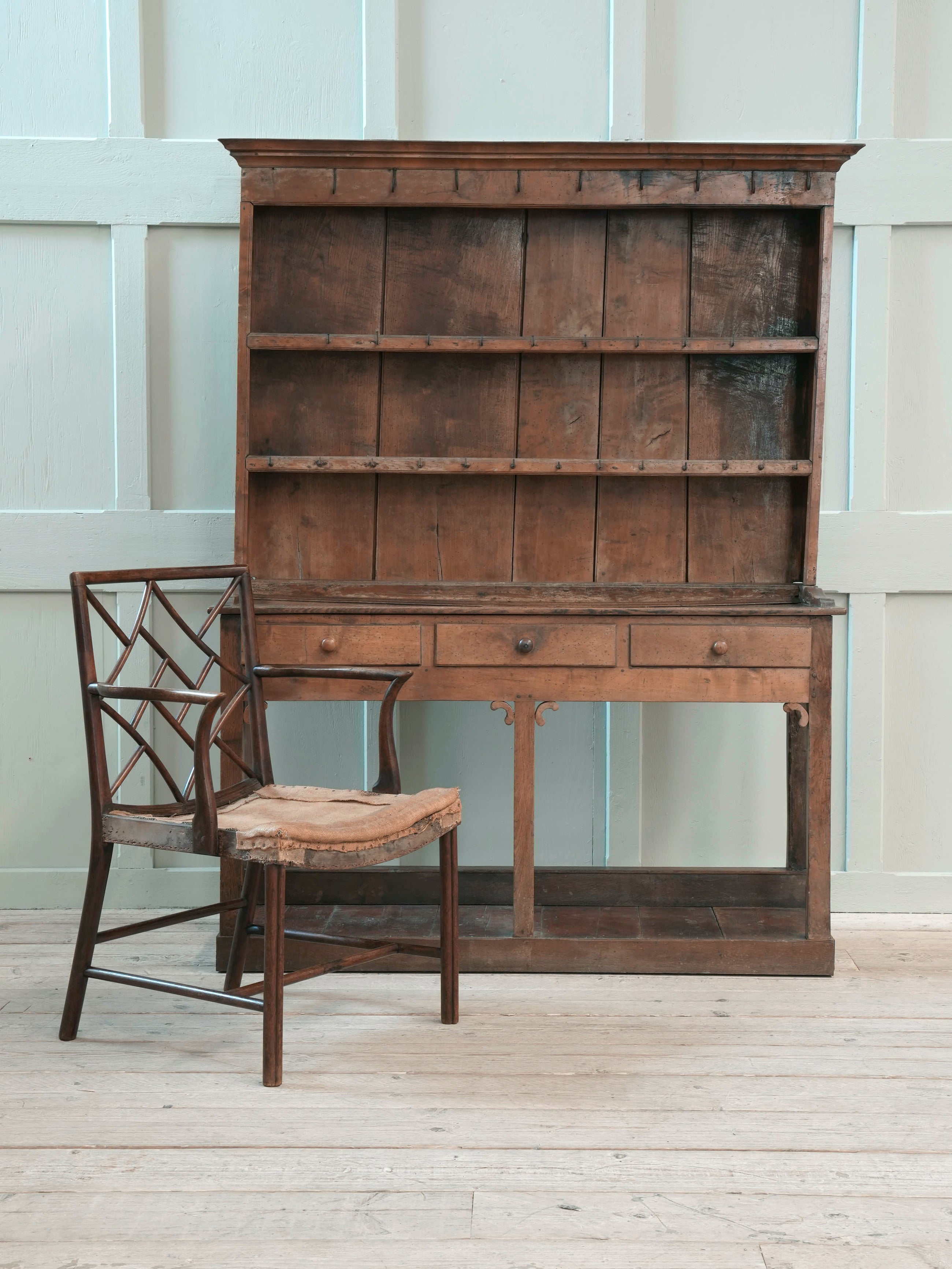 A Scottish George III Mahogany Cockpen Armchair