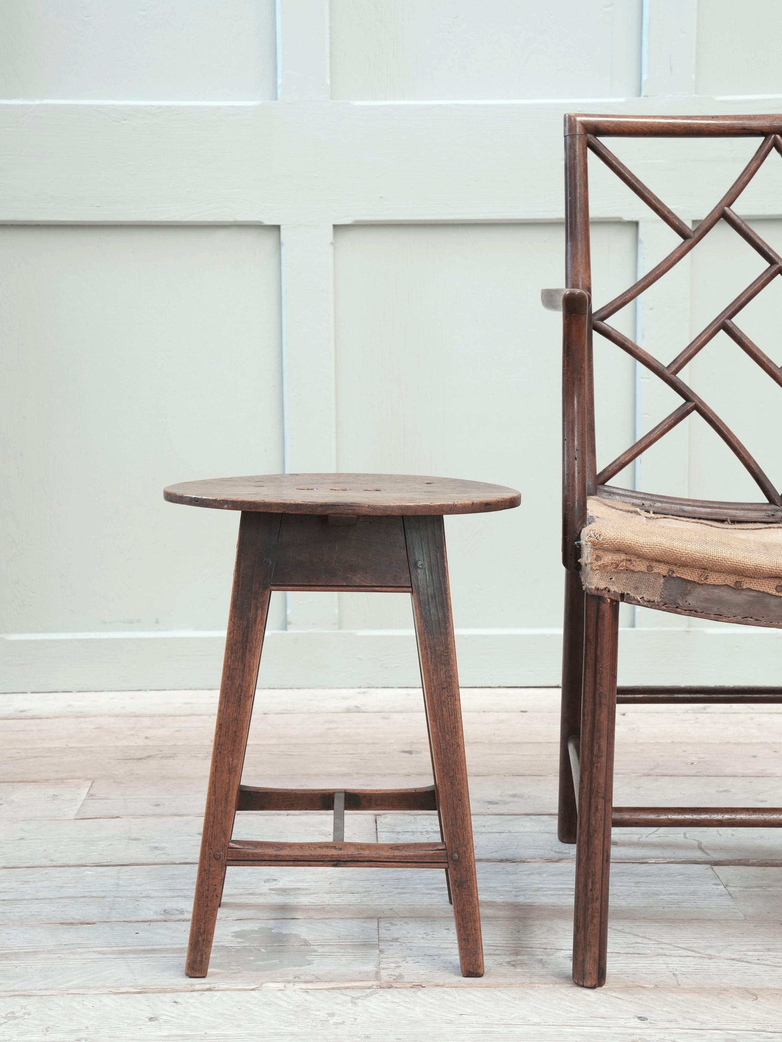 A 18th Century Splayed Leg Stool