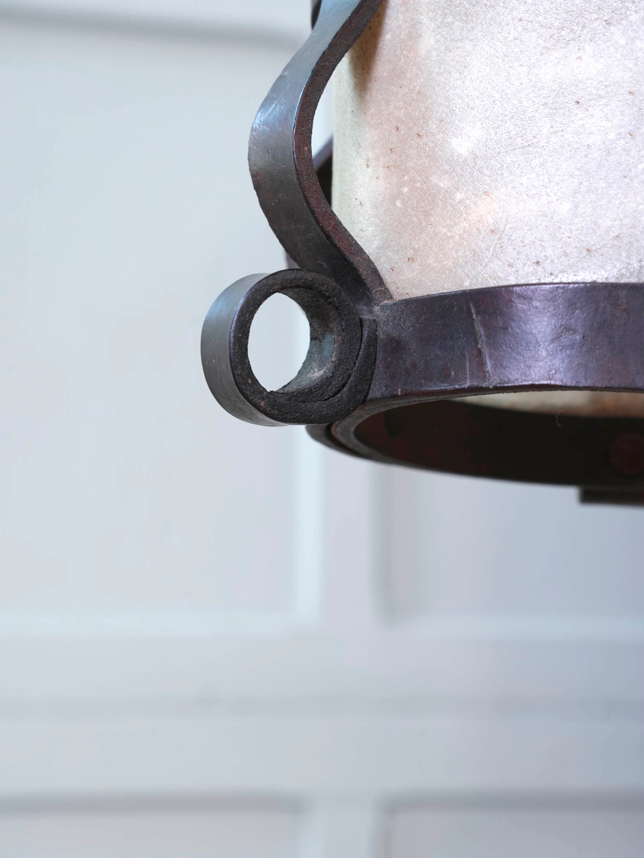 A Leather & Velum Lantern