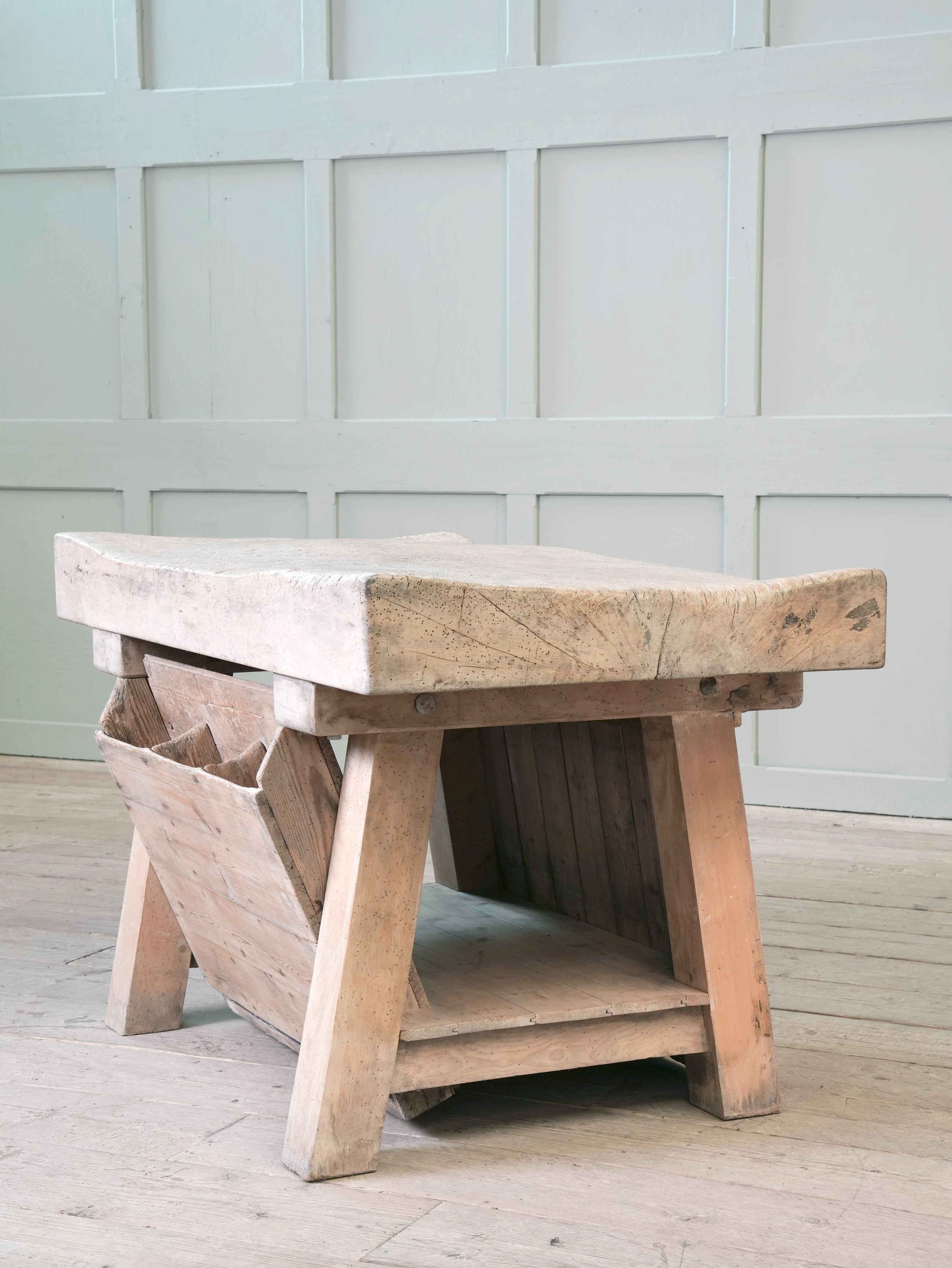 An Early 20th Century Butchers Block