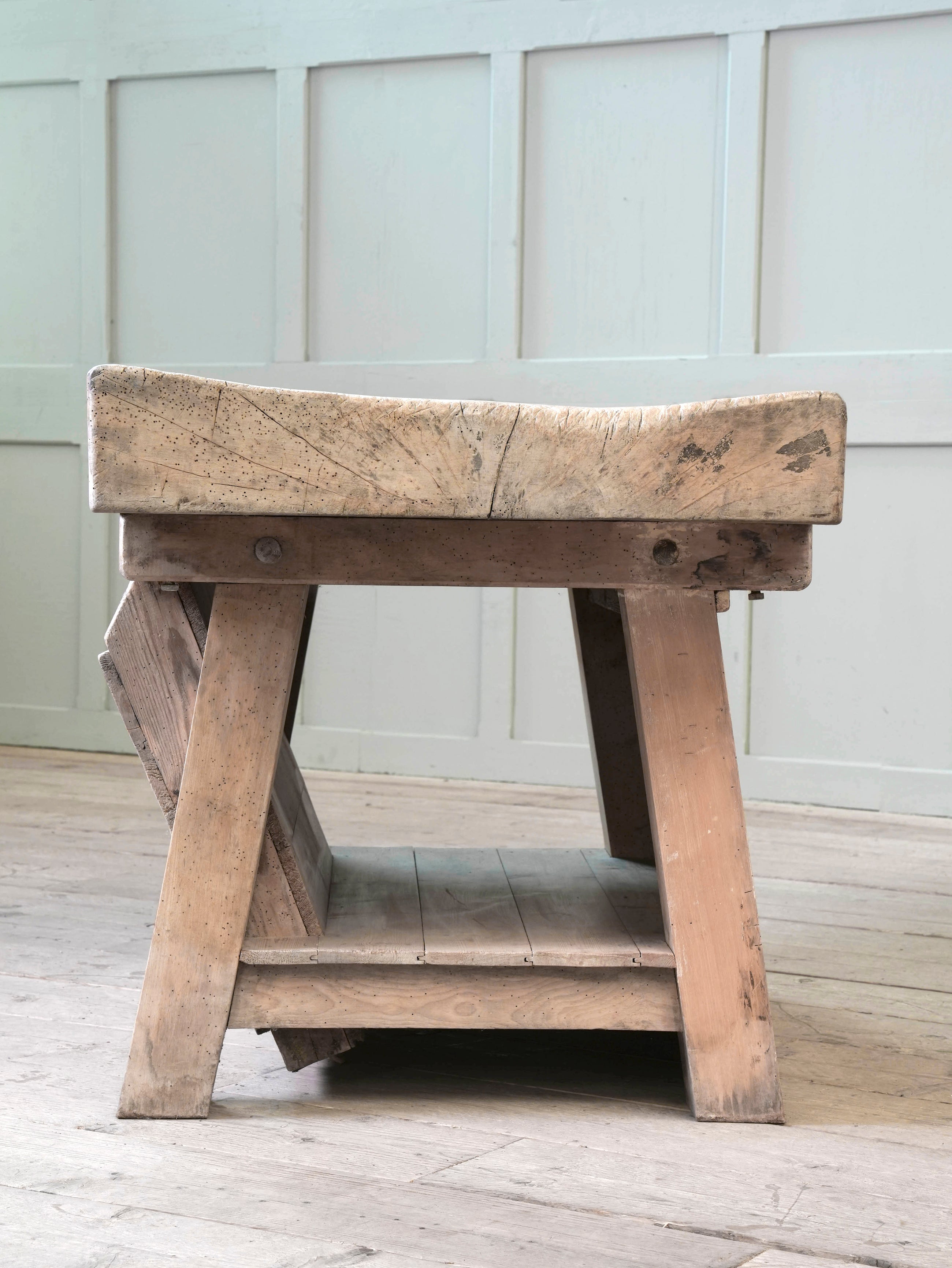 An Early 20th Century Butchers Block