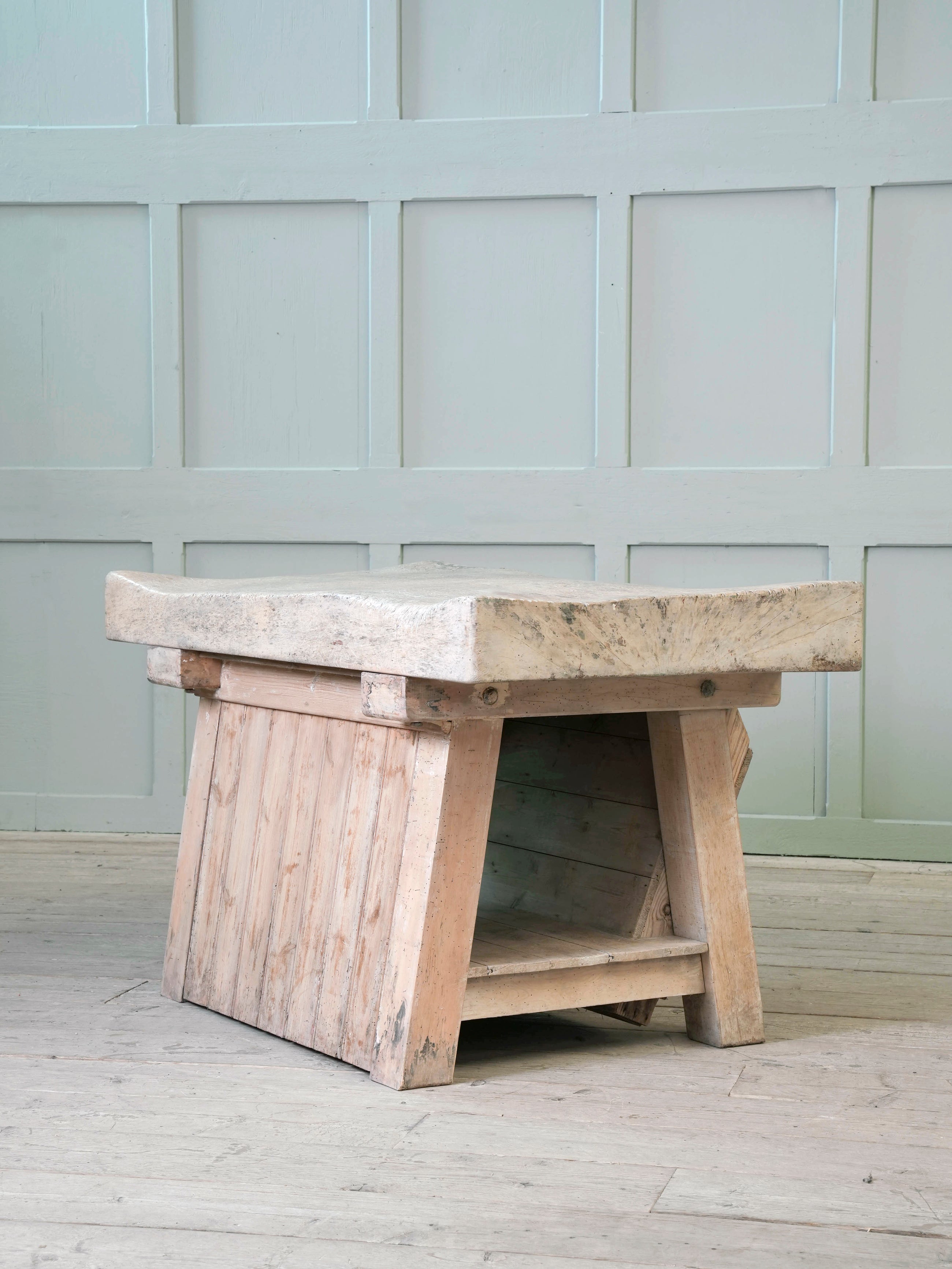 An Early 20th Century Butchers Block