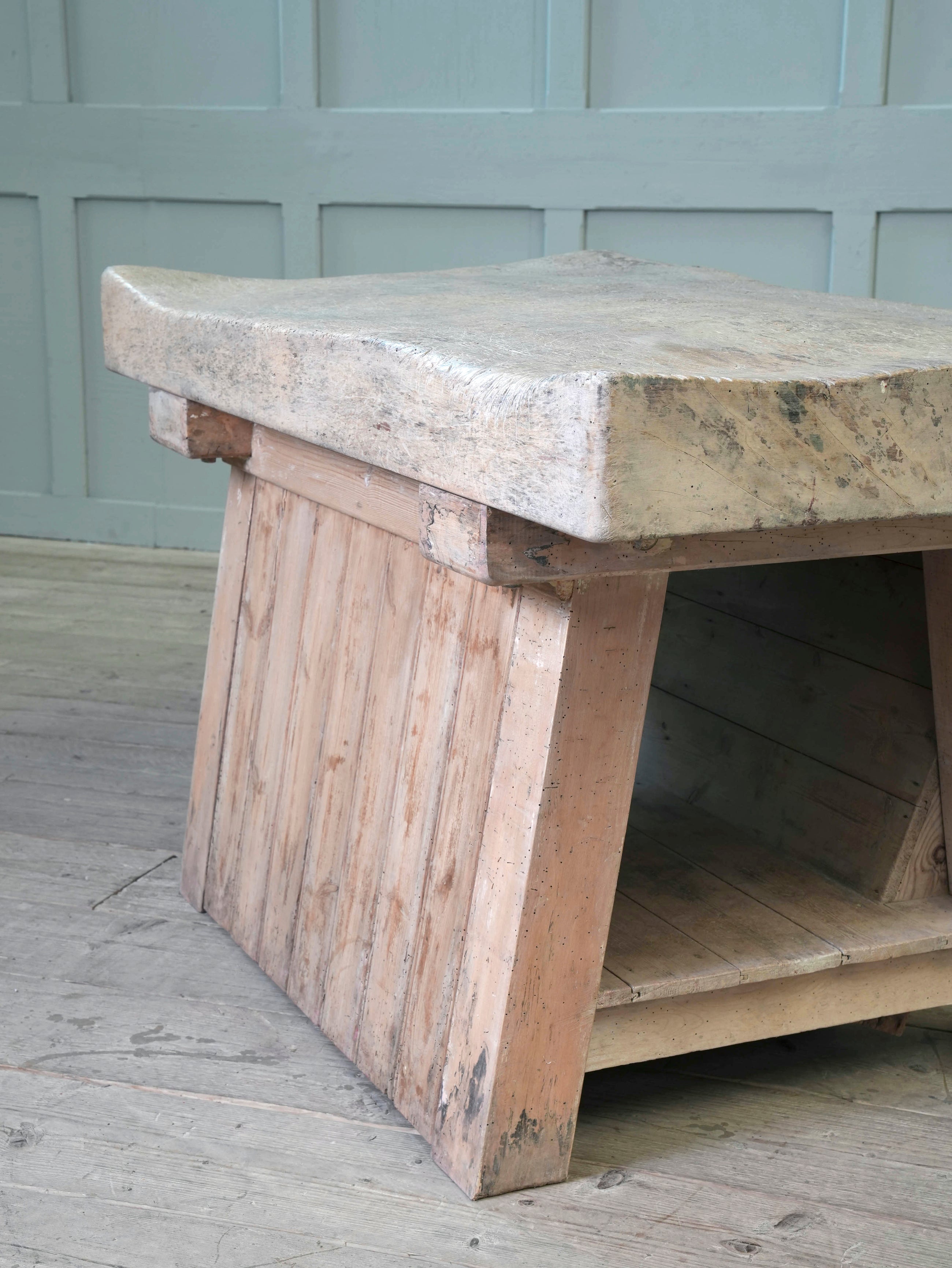 An Early 20th Century Butchers Block