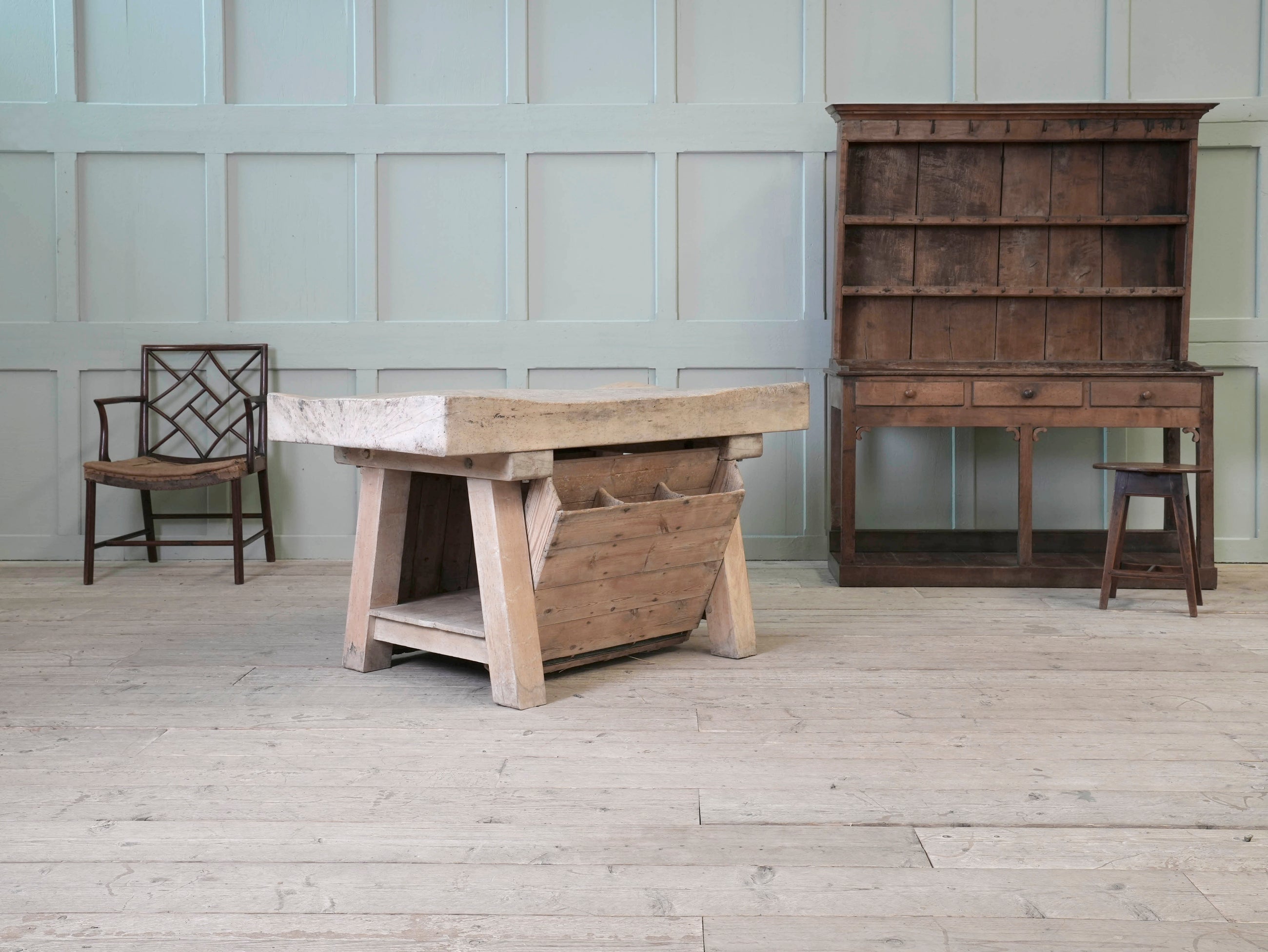 An Early 20th Century Butchers Block