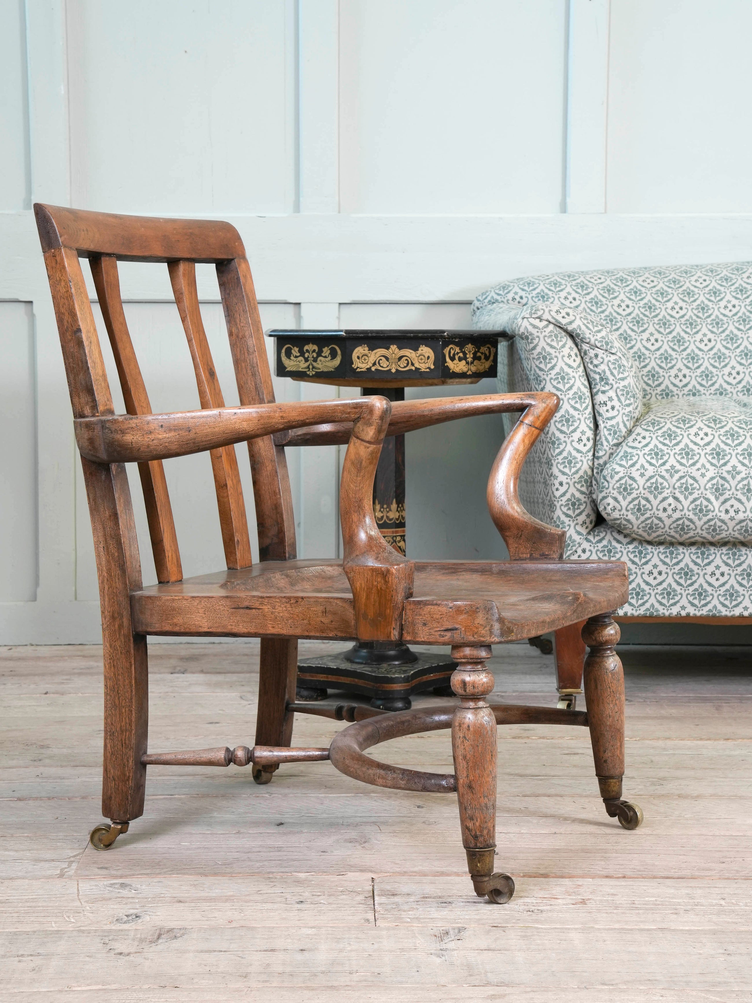 A 19th Century Mahogany Desk Chair