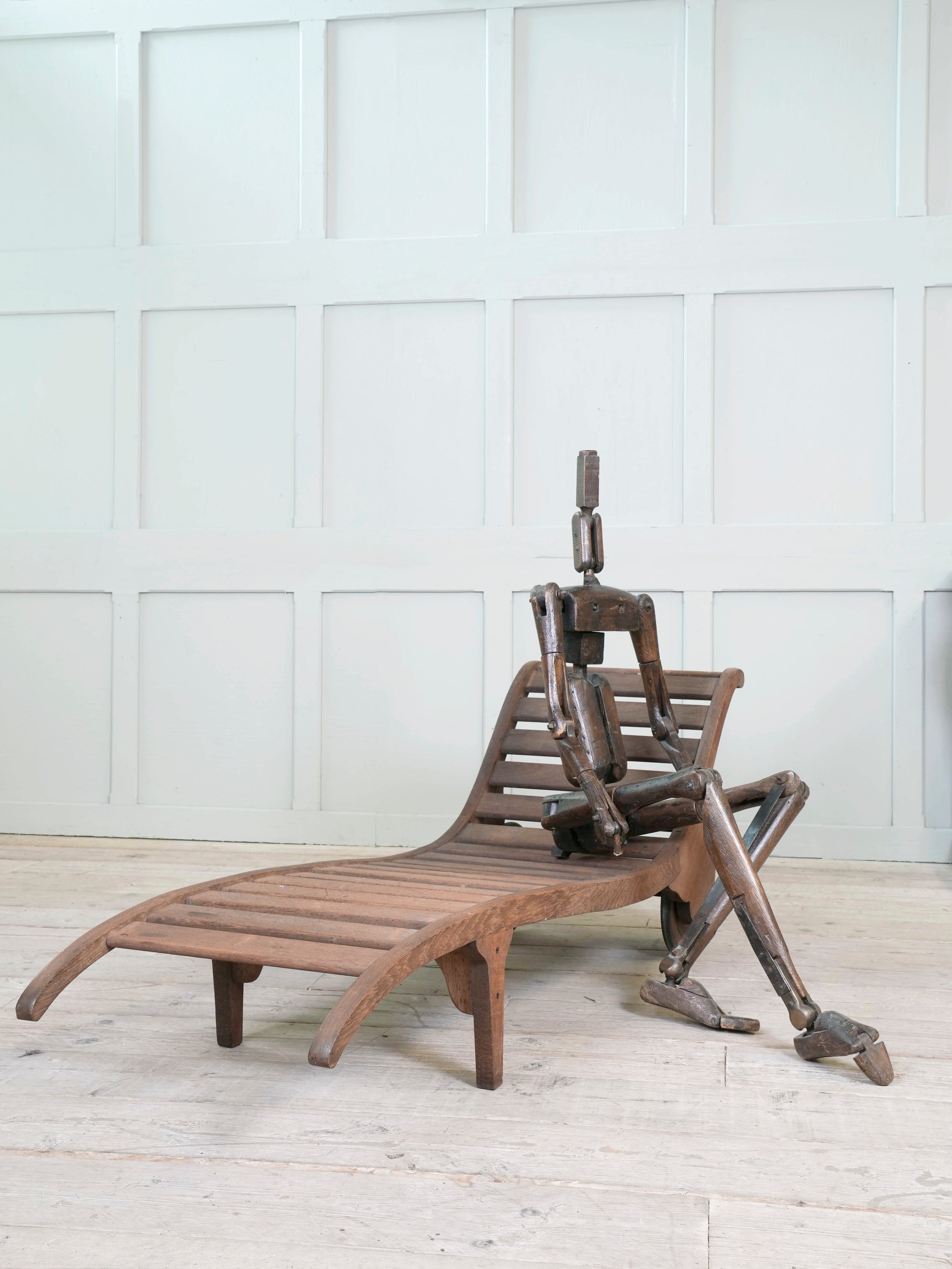 A Heal & Son Deck Lounger