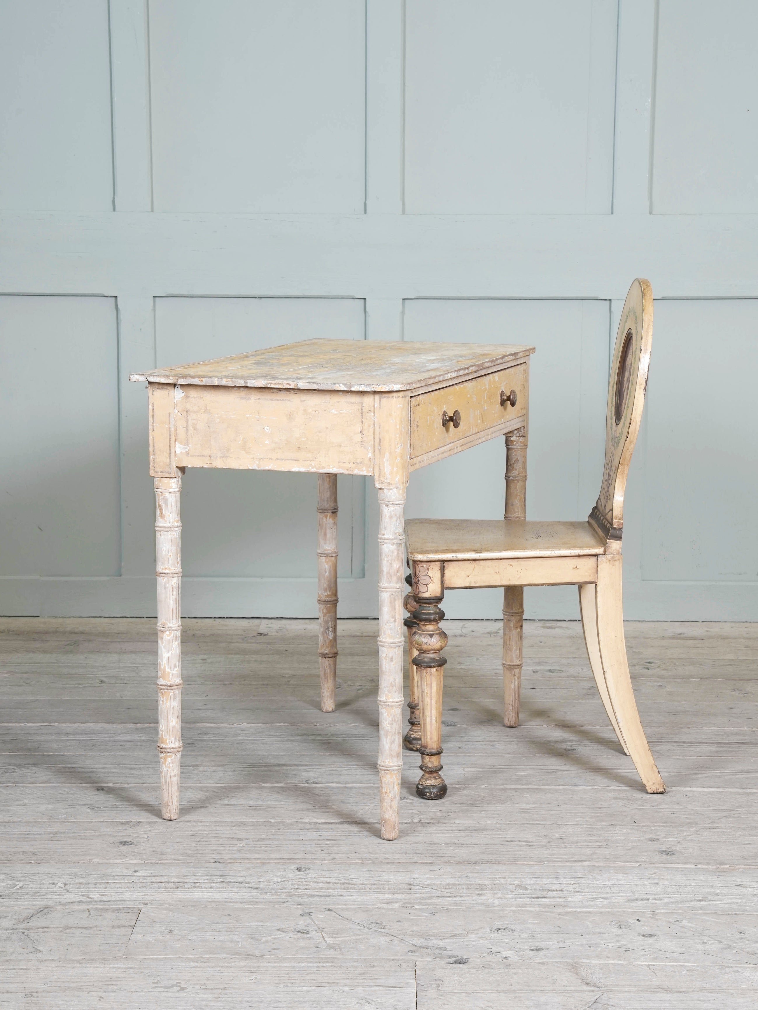 A Regency Painted Writing Table