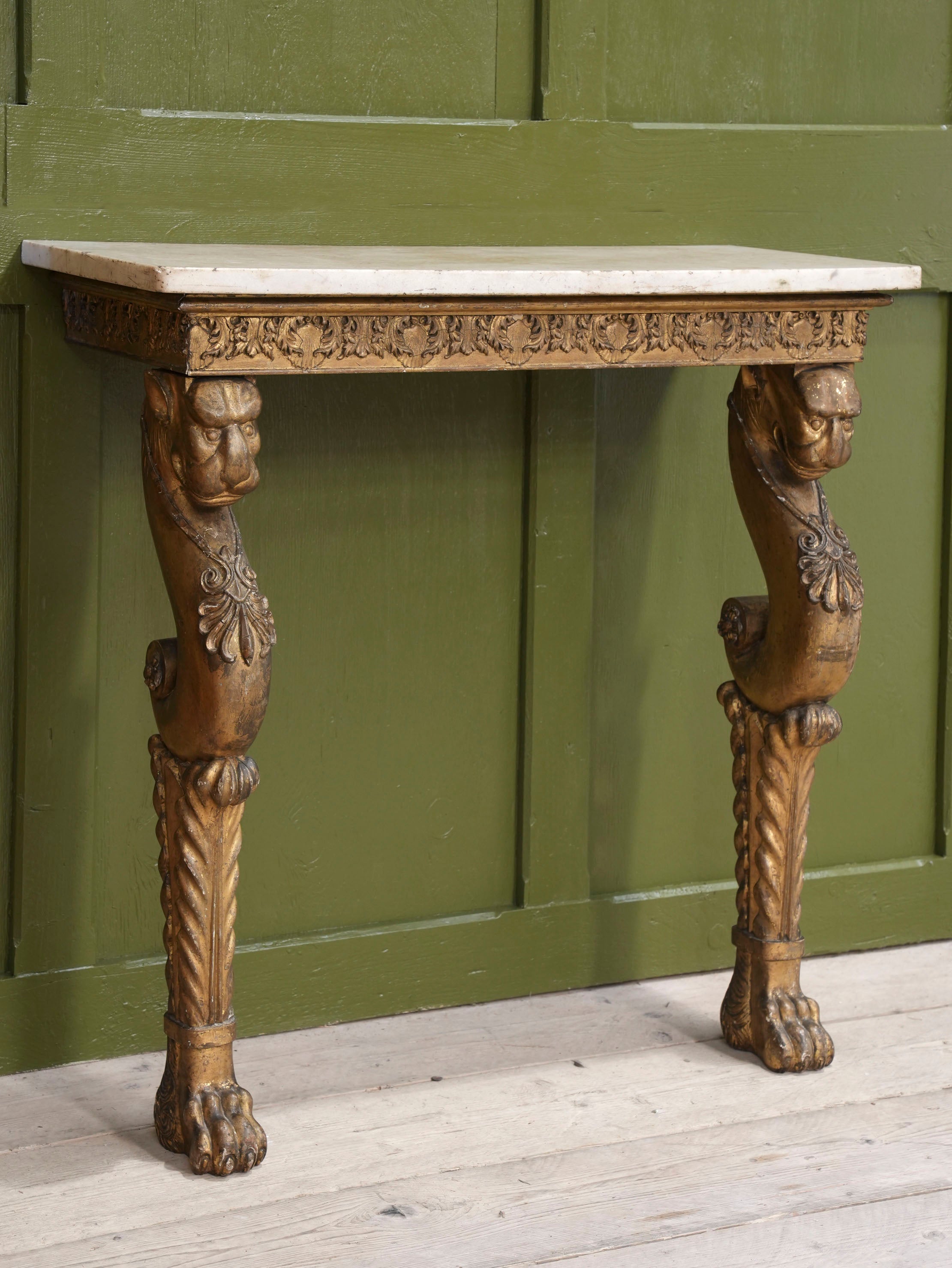 A Giltwood Console in the manner of Thomas Hope