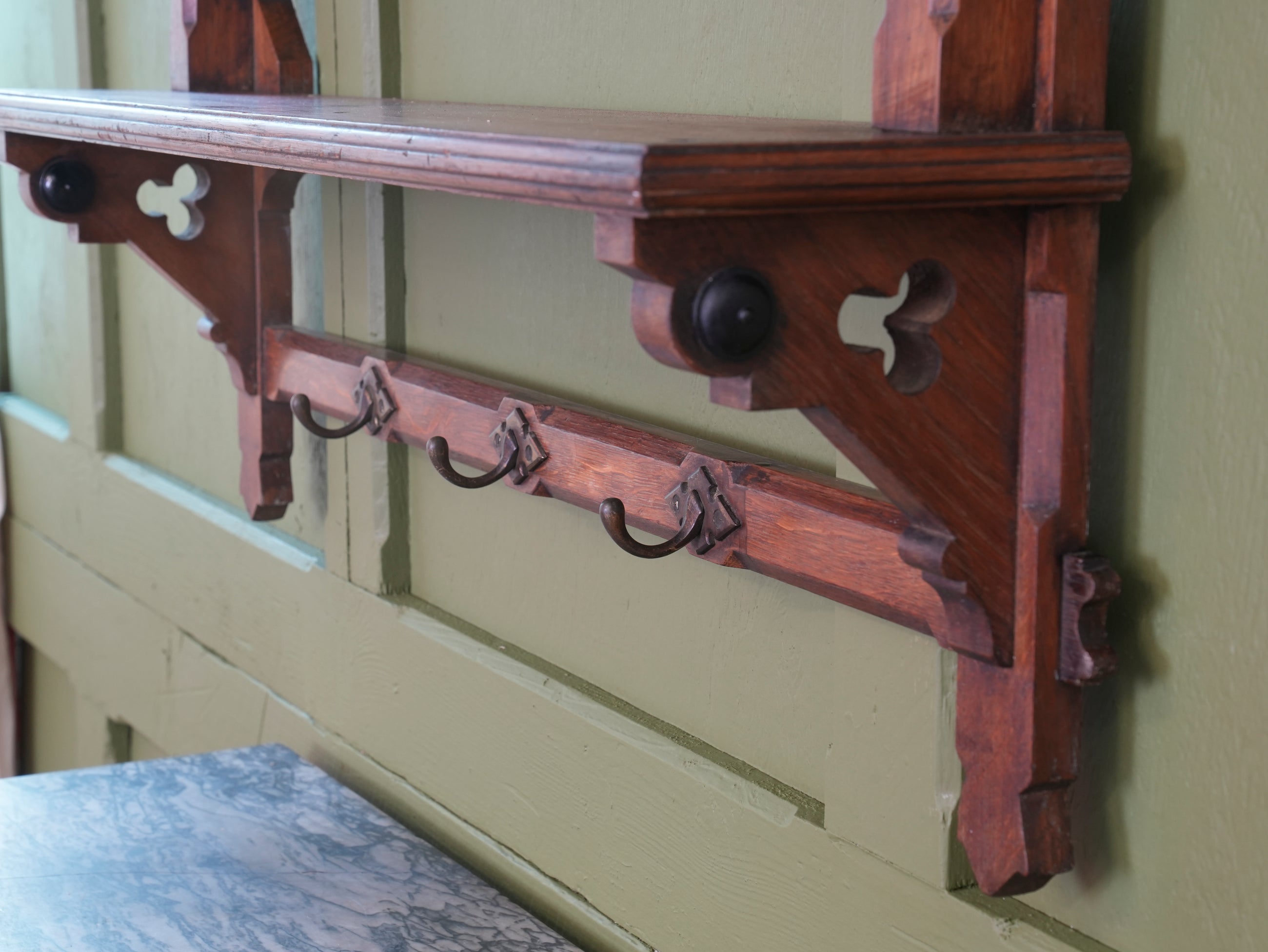 A Gothic Revival Hanging Rack