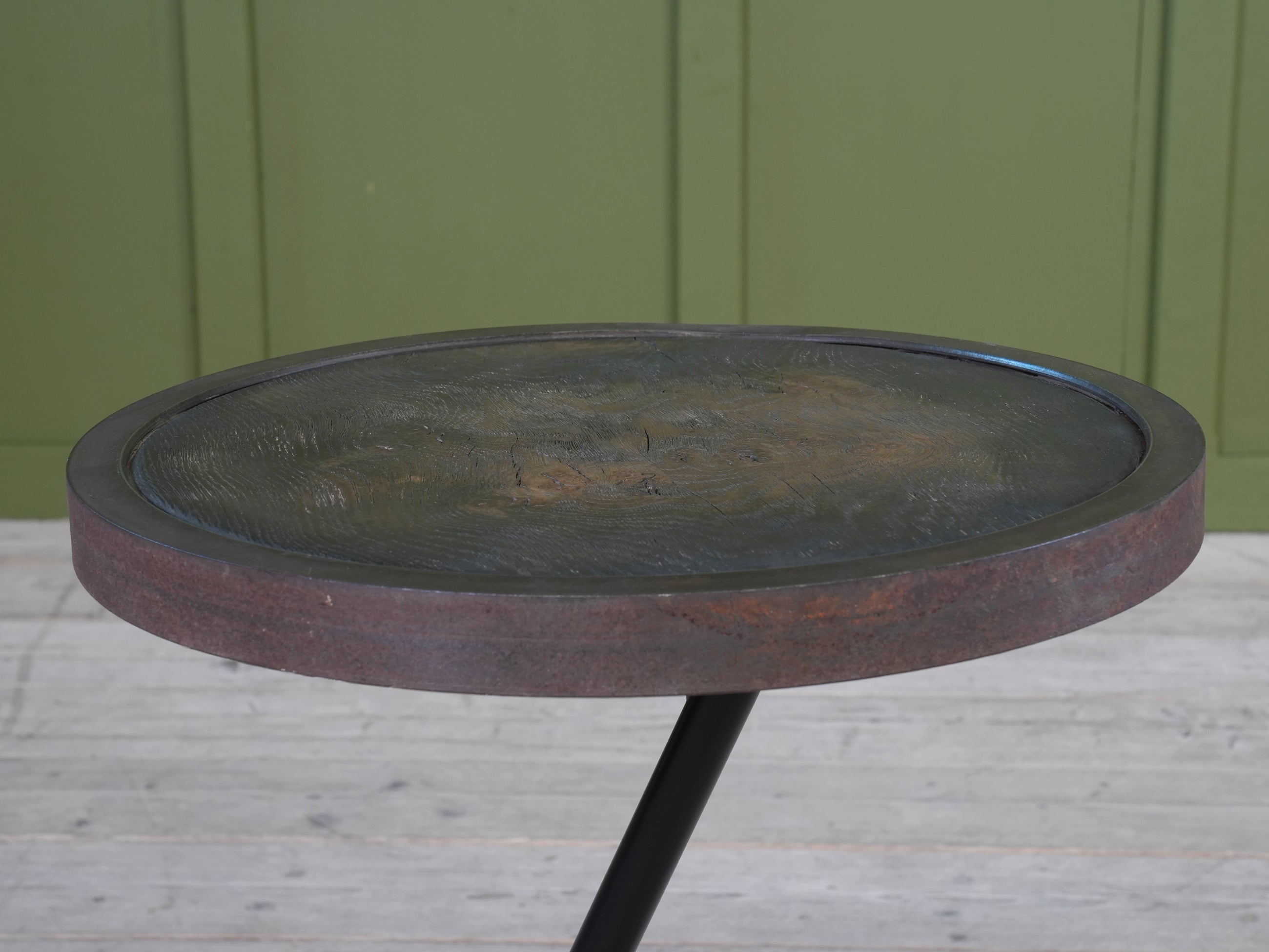 Steel & Oak Side Table