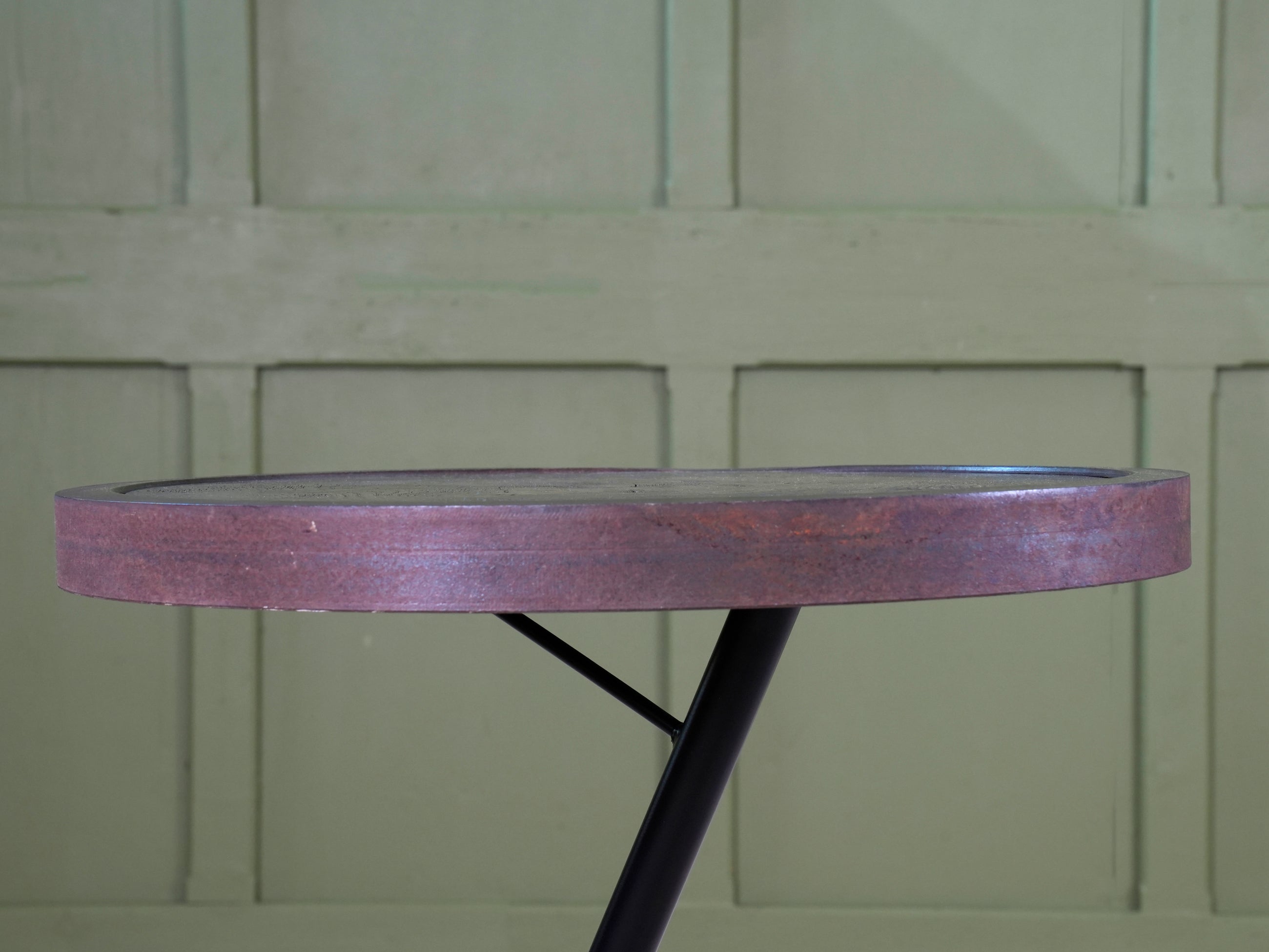 Steel & Oak Side Table