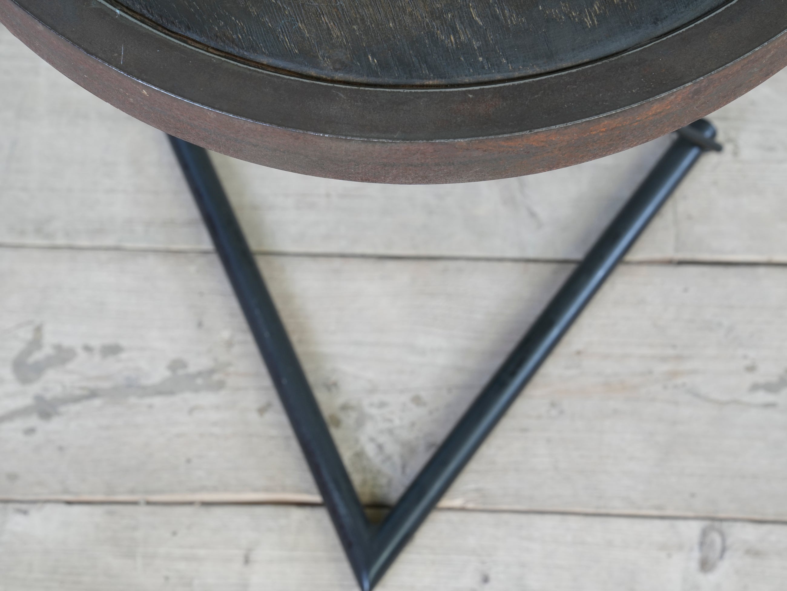 Steel & Oak Side Table