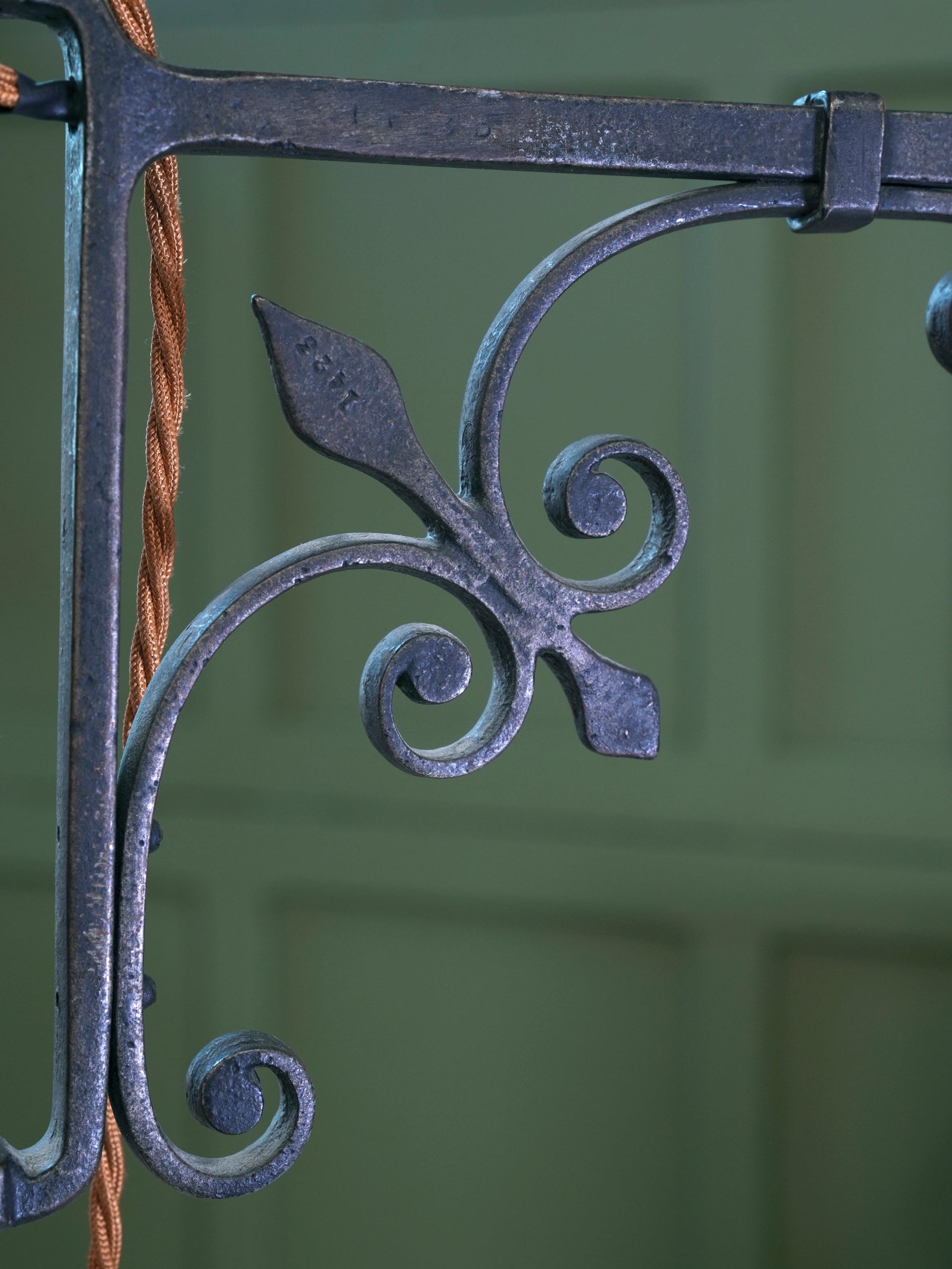 A Pair of Wrought Iron Floor Lamps