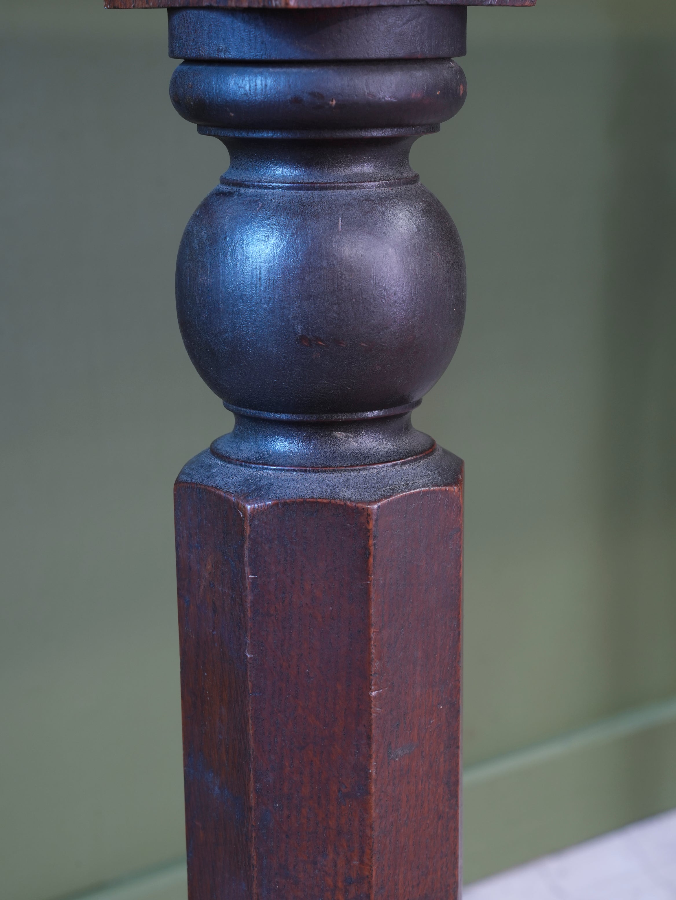 A 19thC Oak & Fossil Marble Console Table