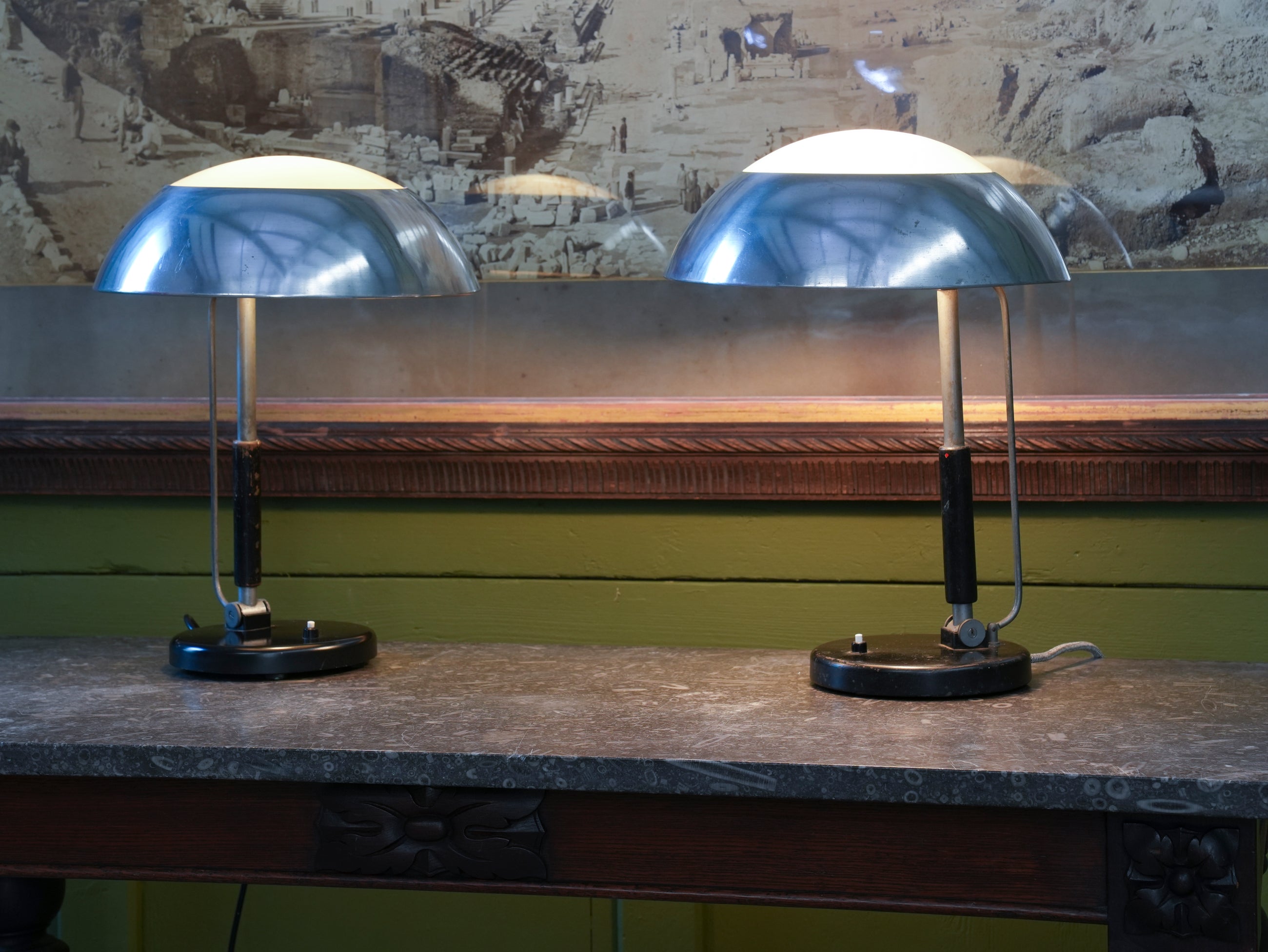 A Pair of Karl Trabert Desk Lamps