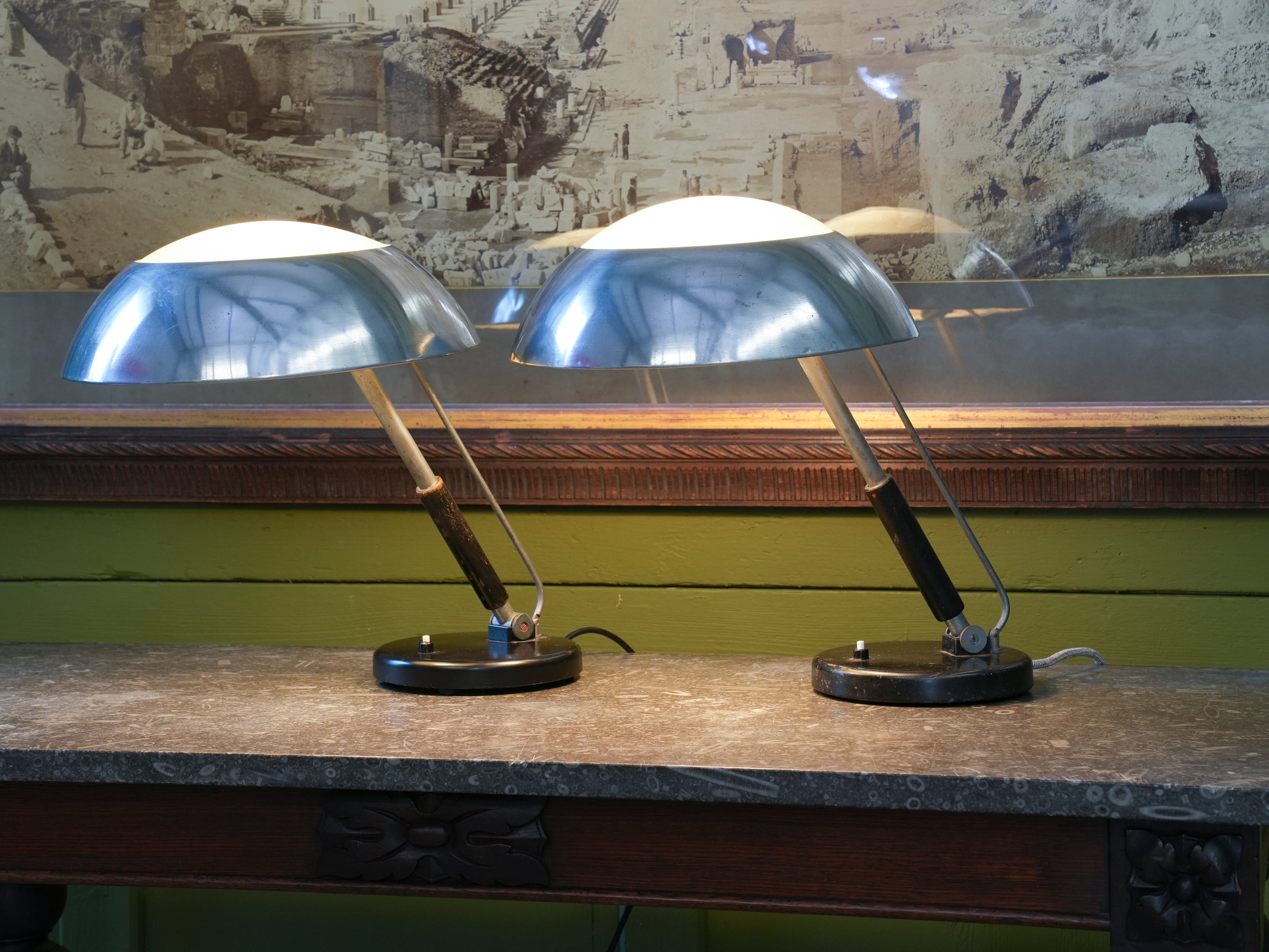 A Pair of Karl Trabert Desk Lamps