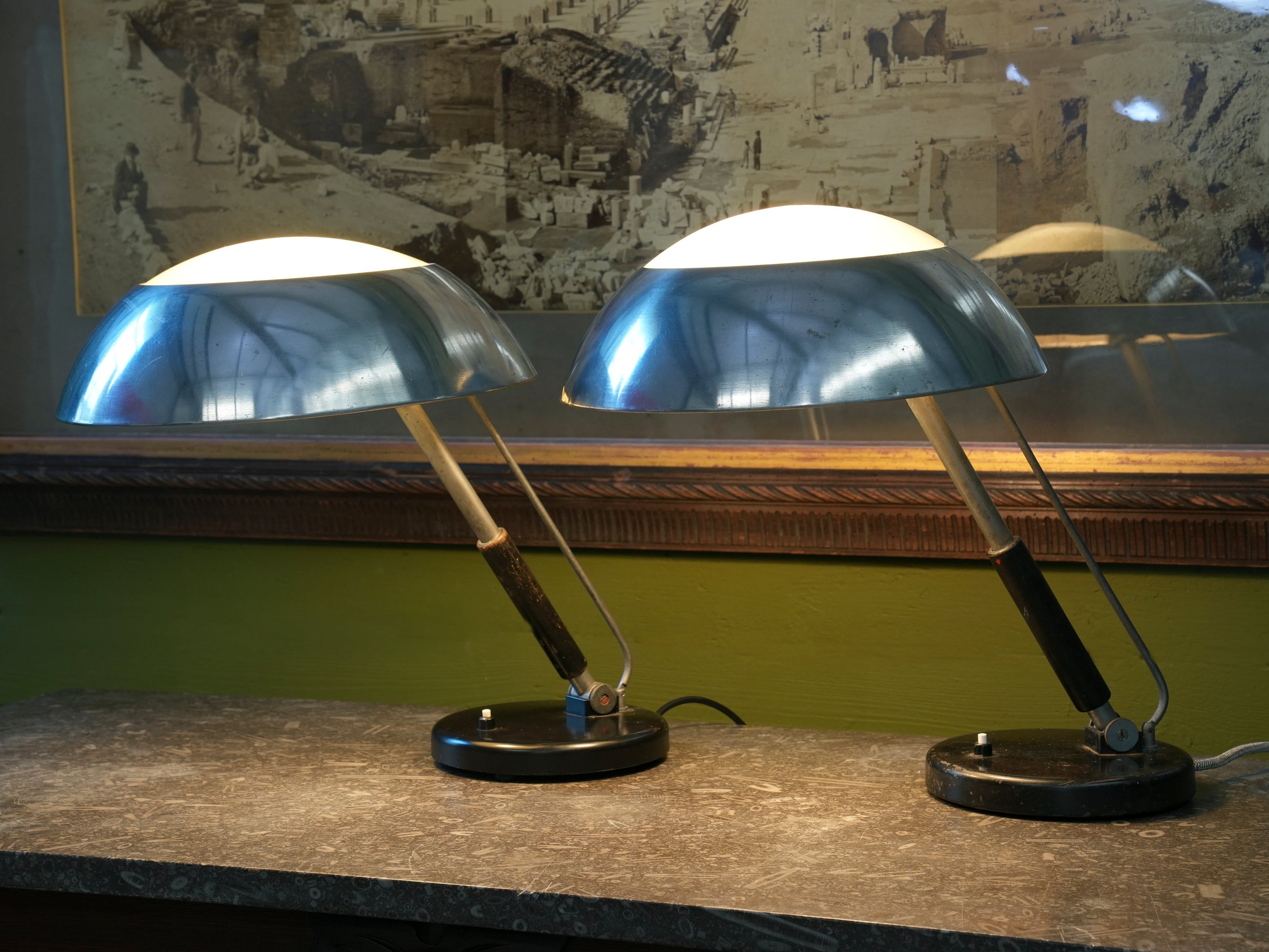 A Pair of Karl Trabert Desk Lamps