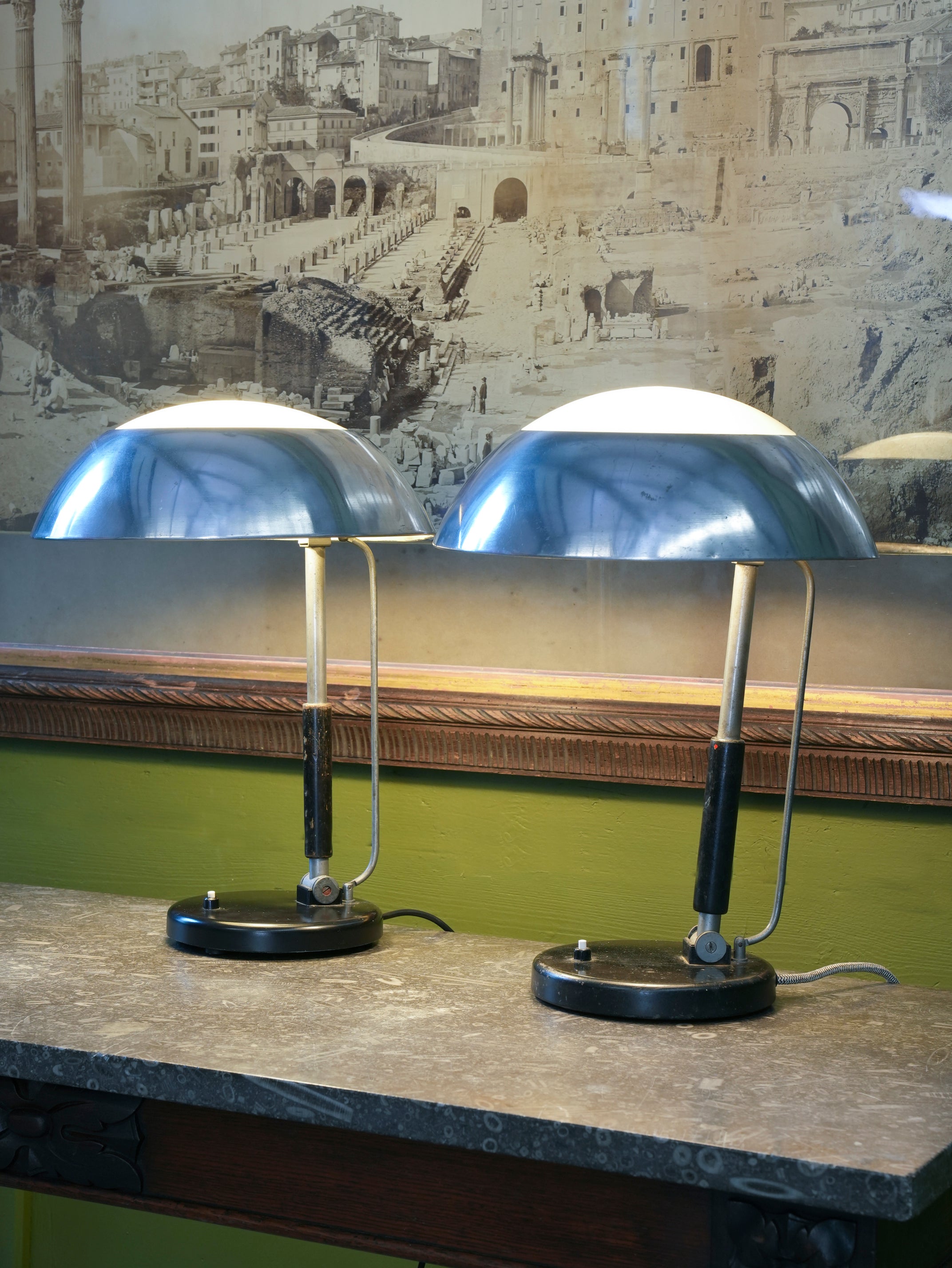 A Pair of Karl Trabert Desk Lamps