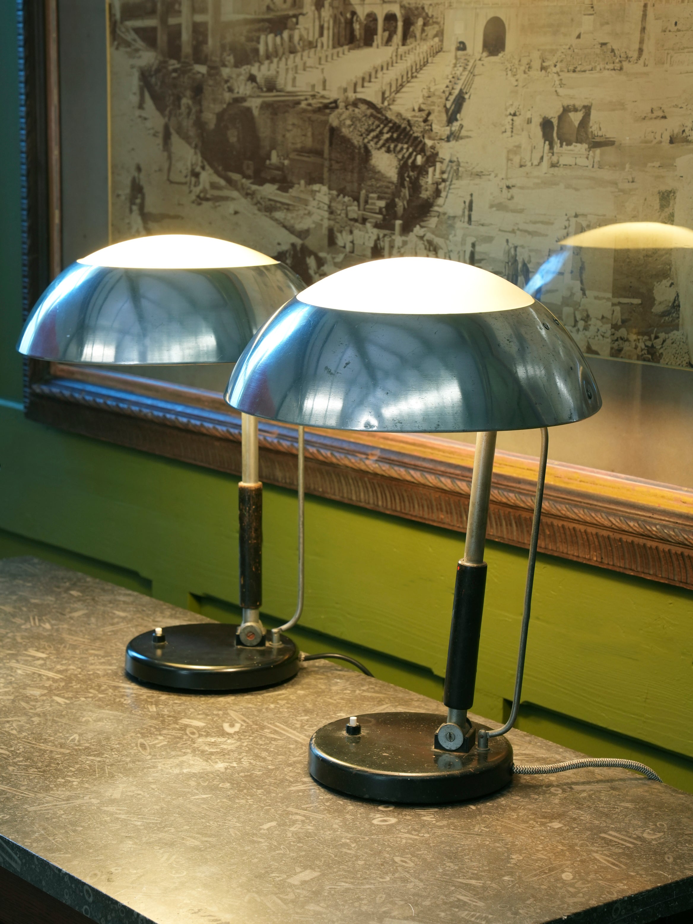 A Pair of Karl Trabert Desk Lamps