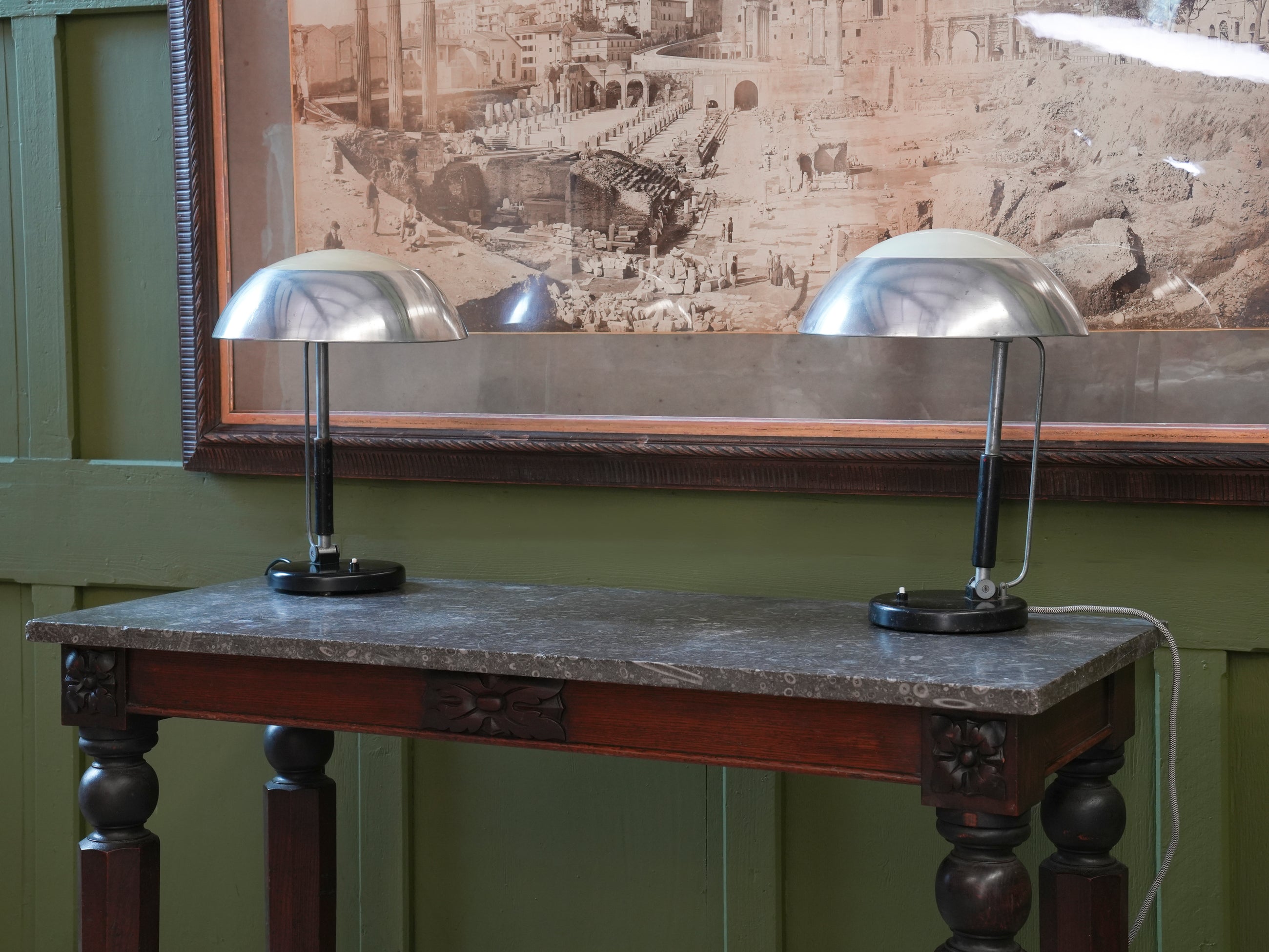 A Pair of Karl Trabert Desk Lamps